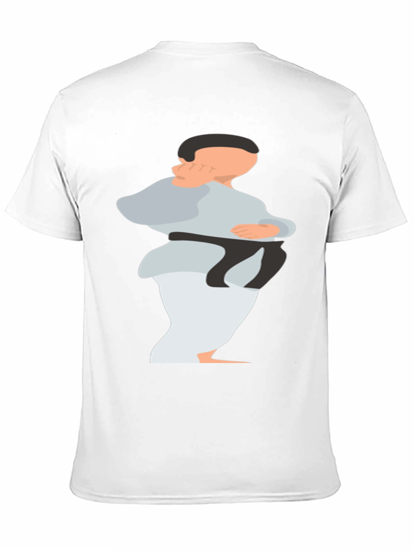 Karate Graphic T-Shirt - Black Cotton Blend