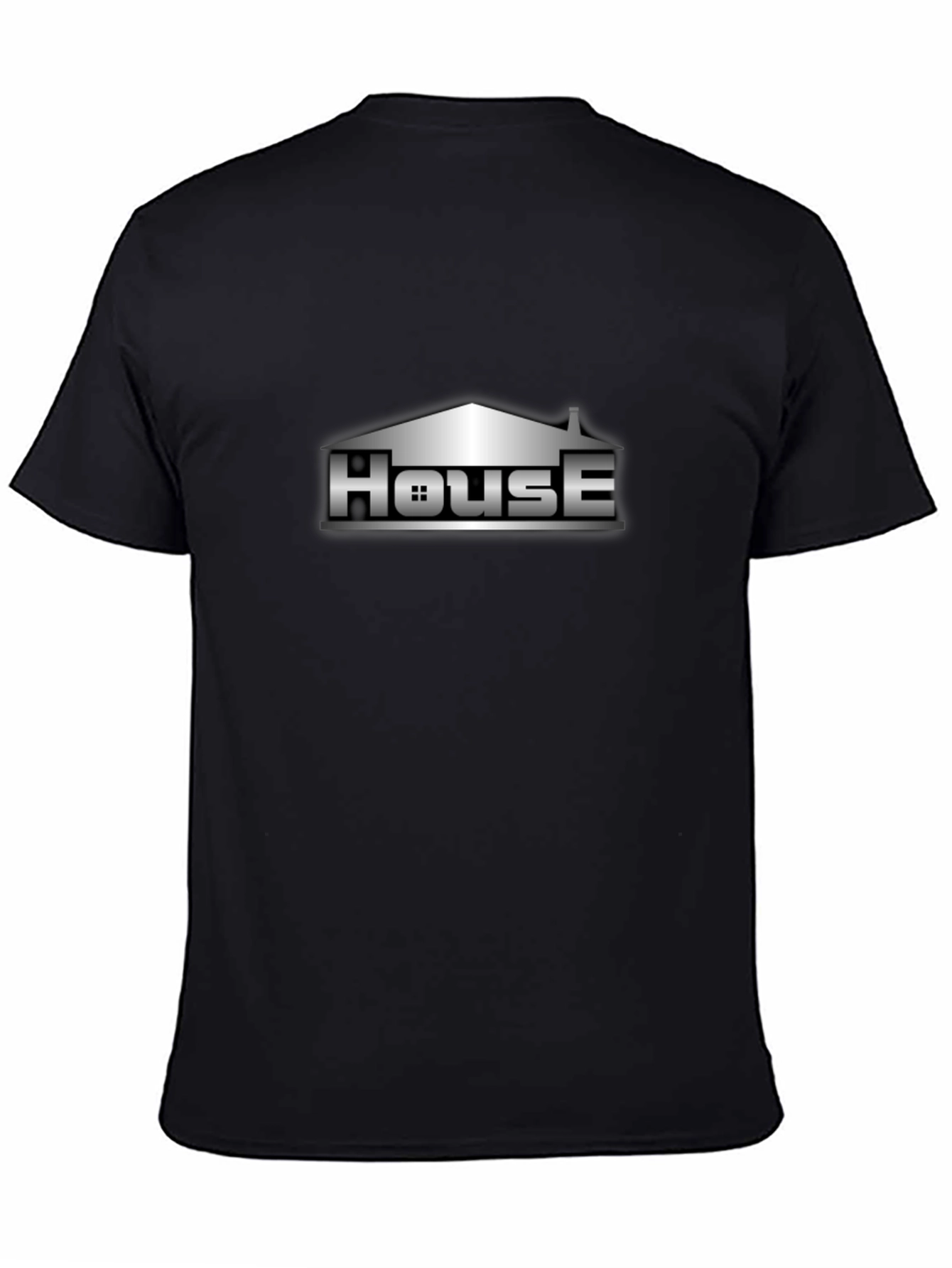 House Graphic Tee - Urban Style Black T-Shirt