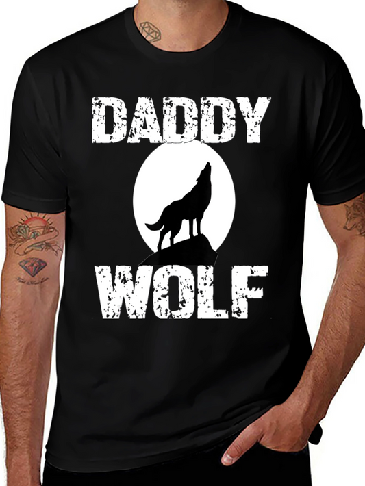 Daddy Wolf T-Shirt - Fathers Day Gift