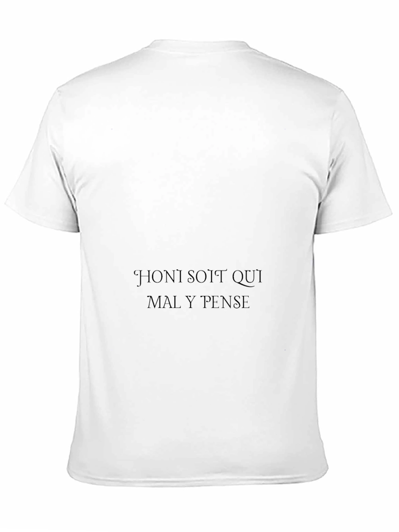 Black T-Shirt with Text Graphic