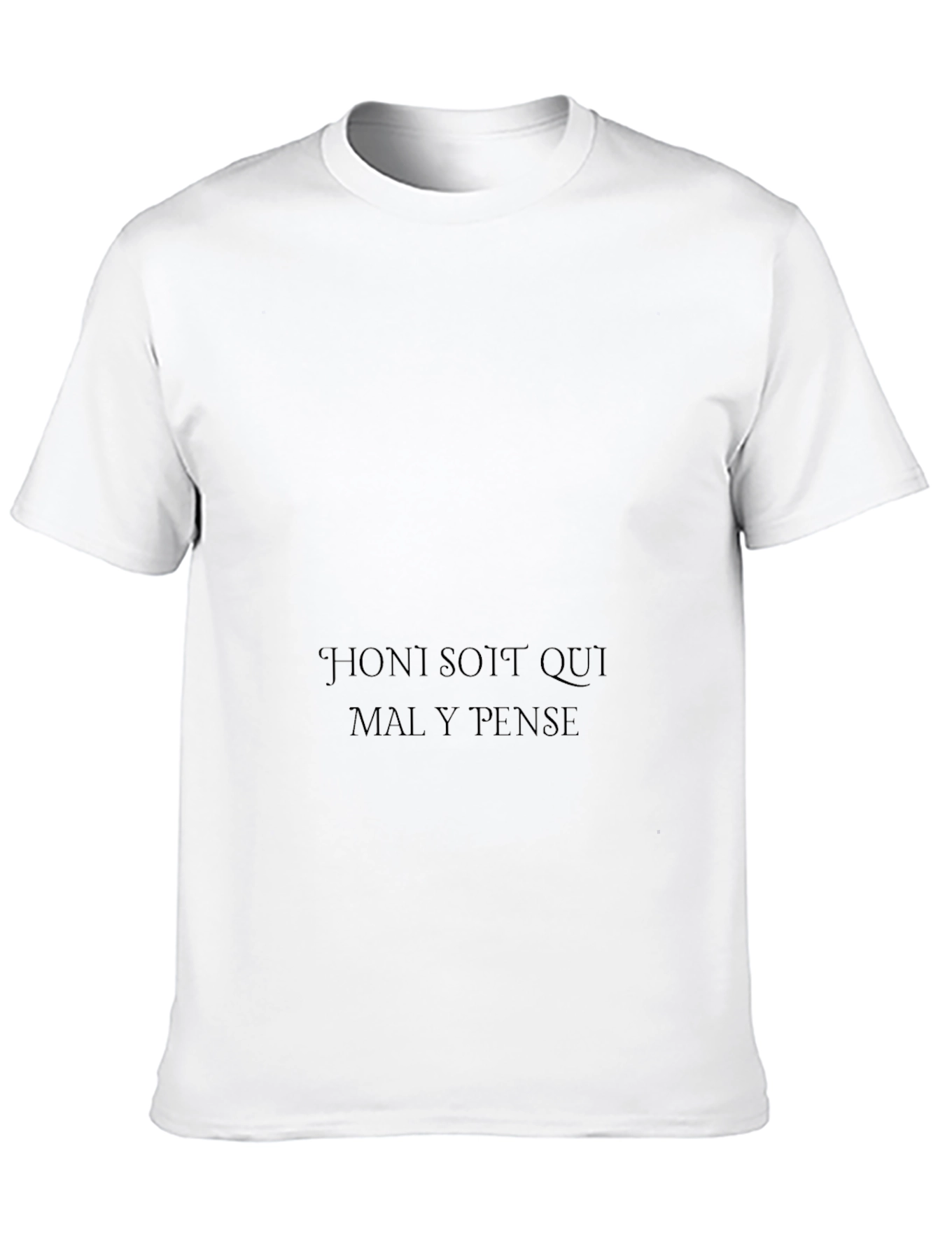 Black T-Shirt with Text Graphic