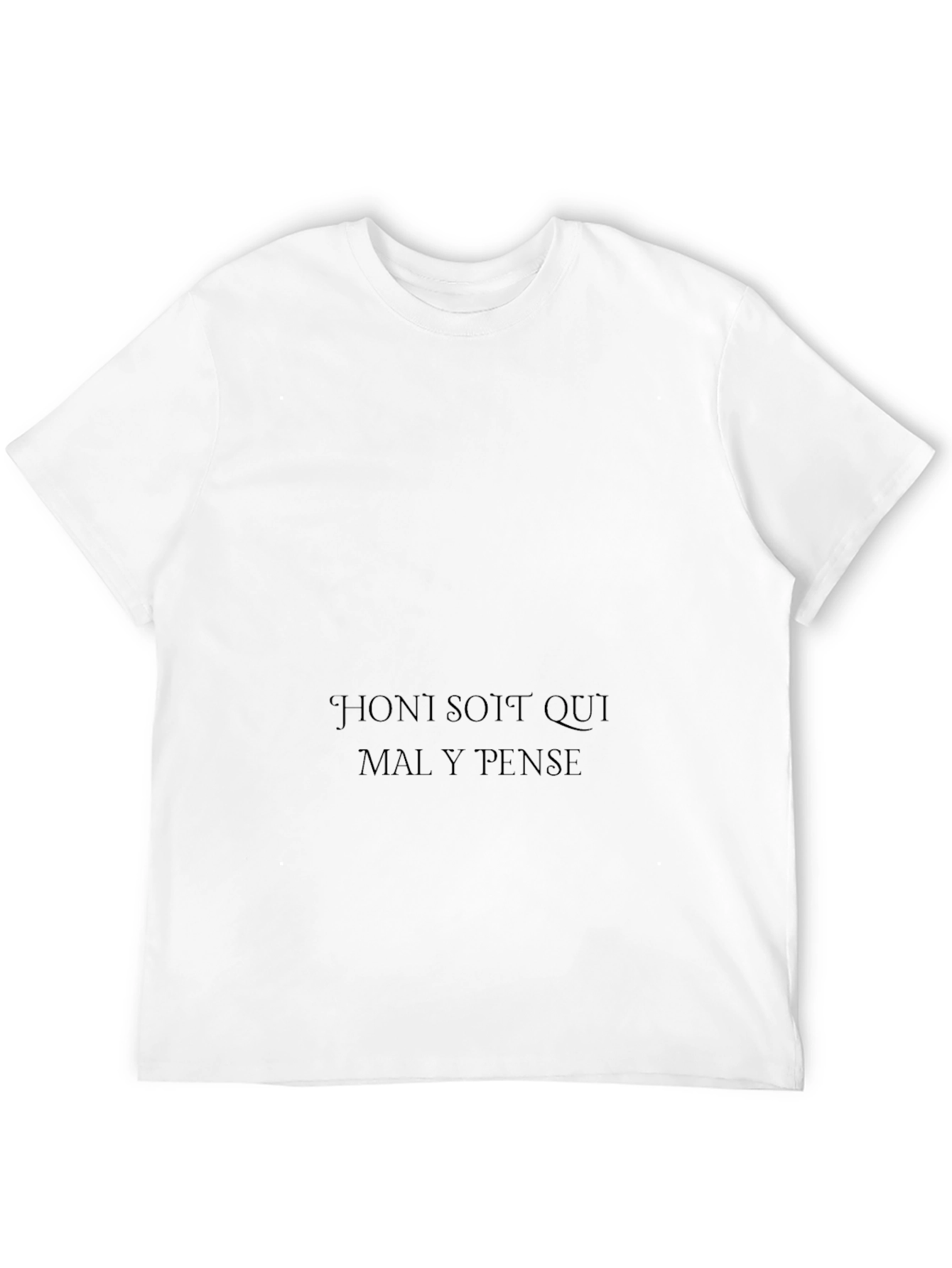 Black T-Shirt with Text Graphic