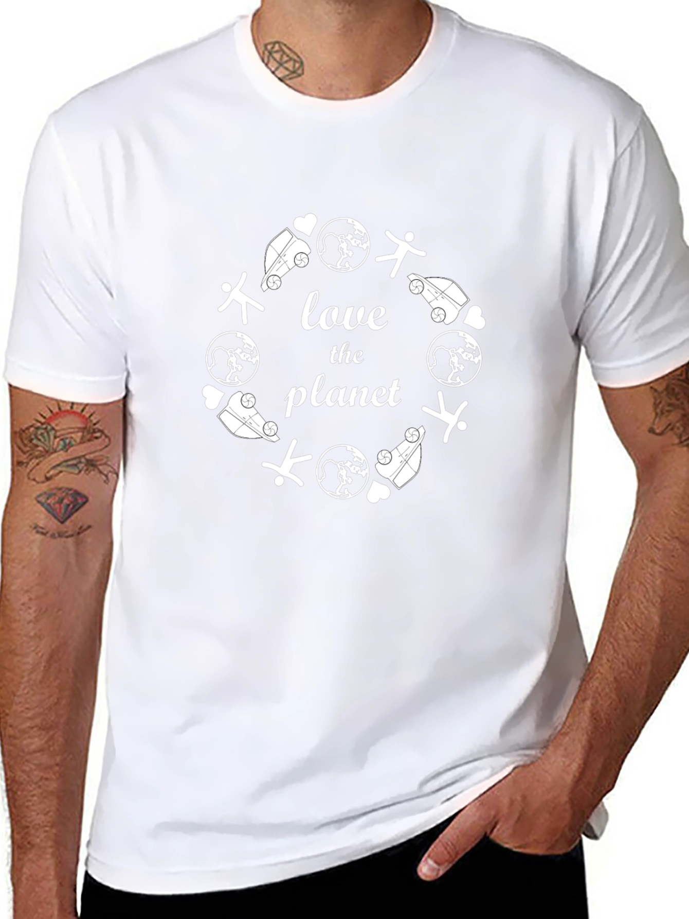 Love The Planet Graphic Tee - Eco Friendly Shirt