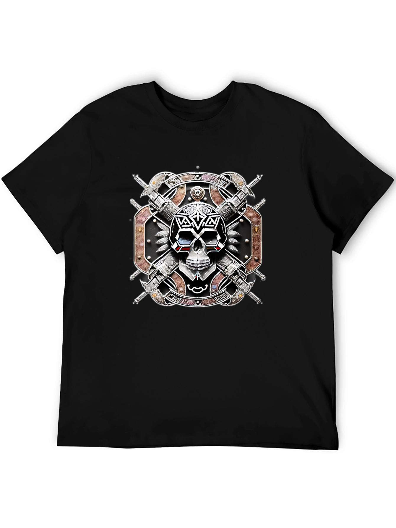 Skull & Swords T-Shirt - Edgy Graphic Tee