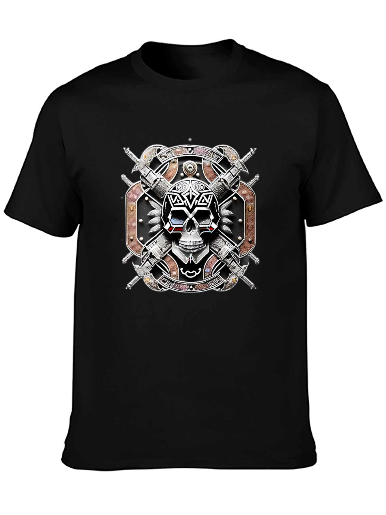Skull & Swords T-Shirt - Edgy Graphic Tee