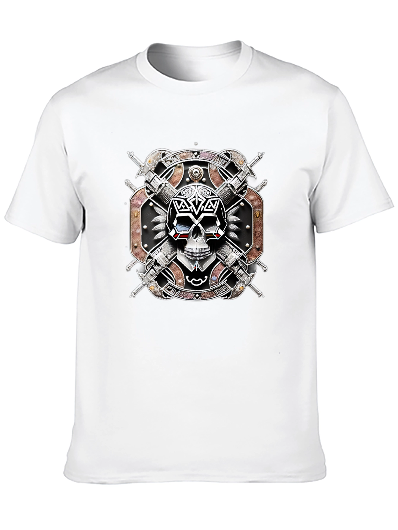 Skull & Swords T-Shirt - Edgy Graphic Tee