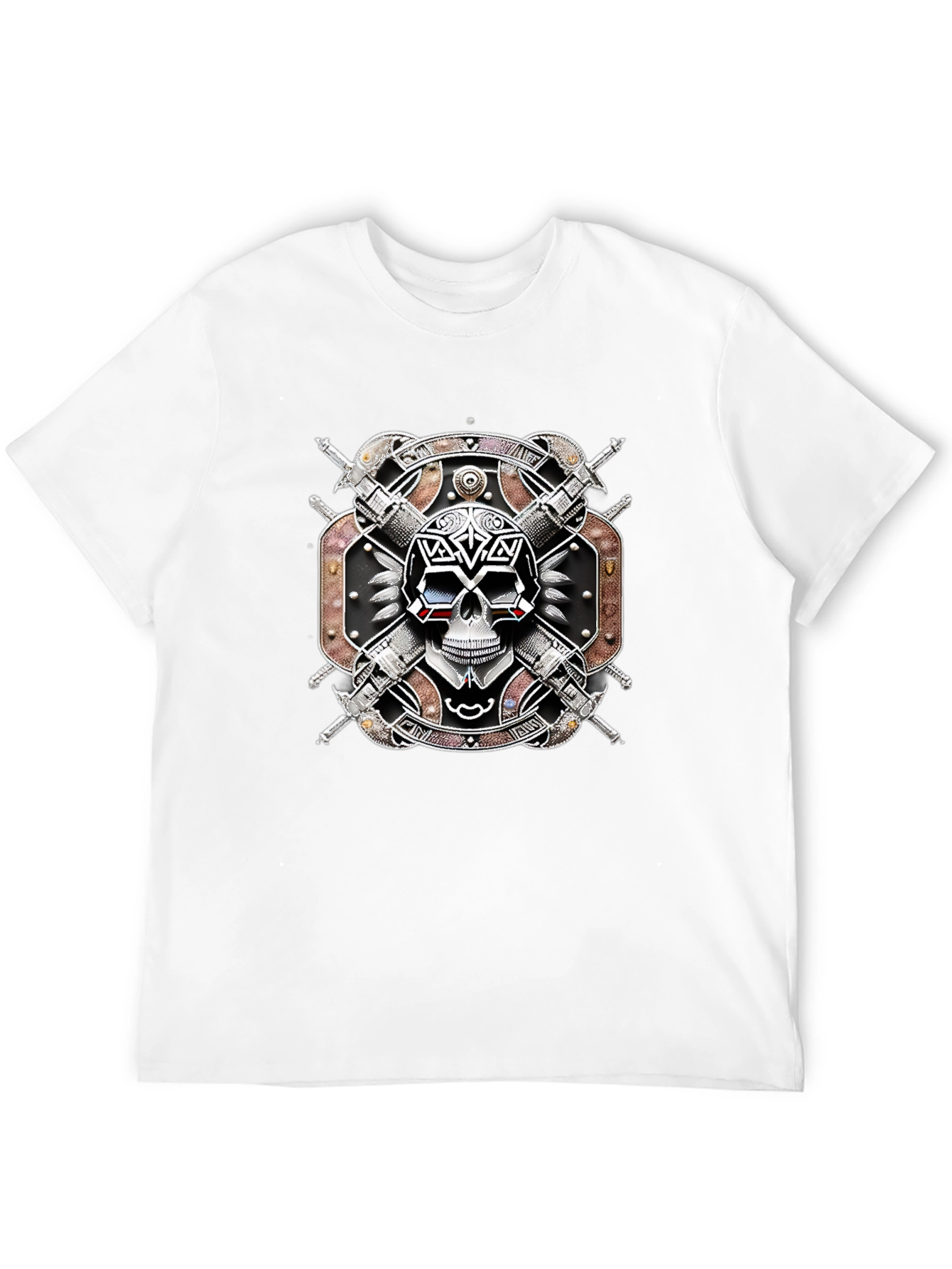 Skull & Swords T-Shirt - Edgy Graphic Tee