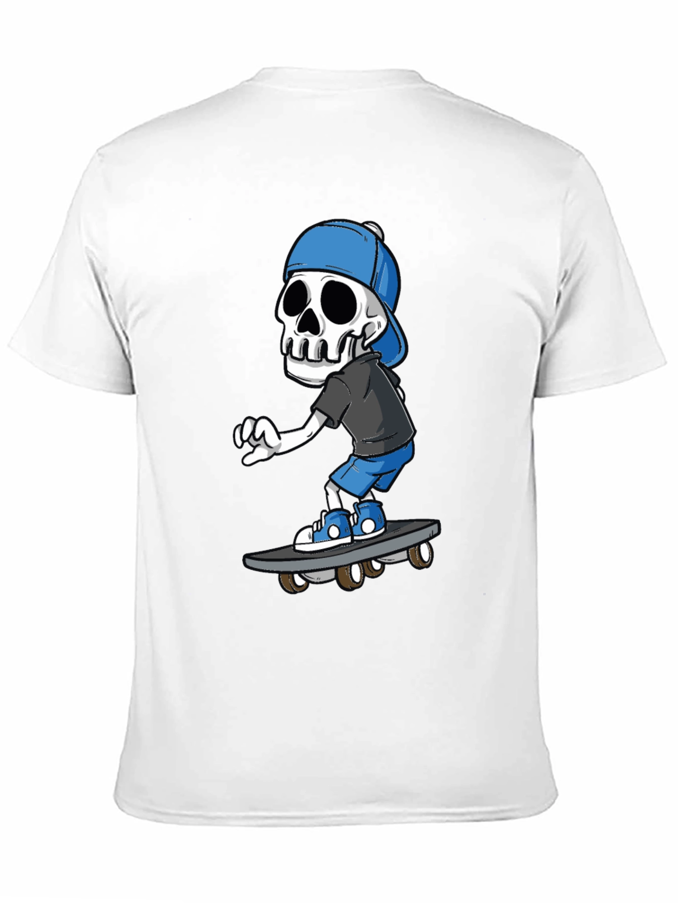 Skateboarding Skeleton Graphic Tee