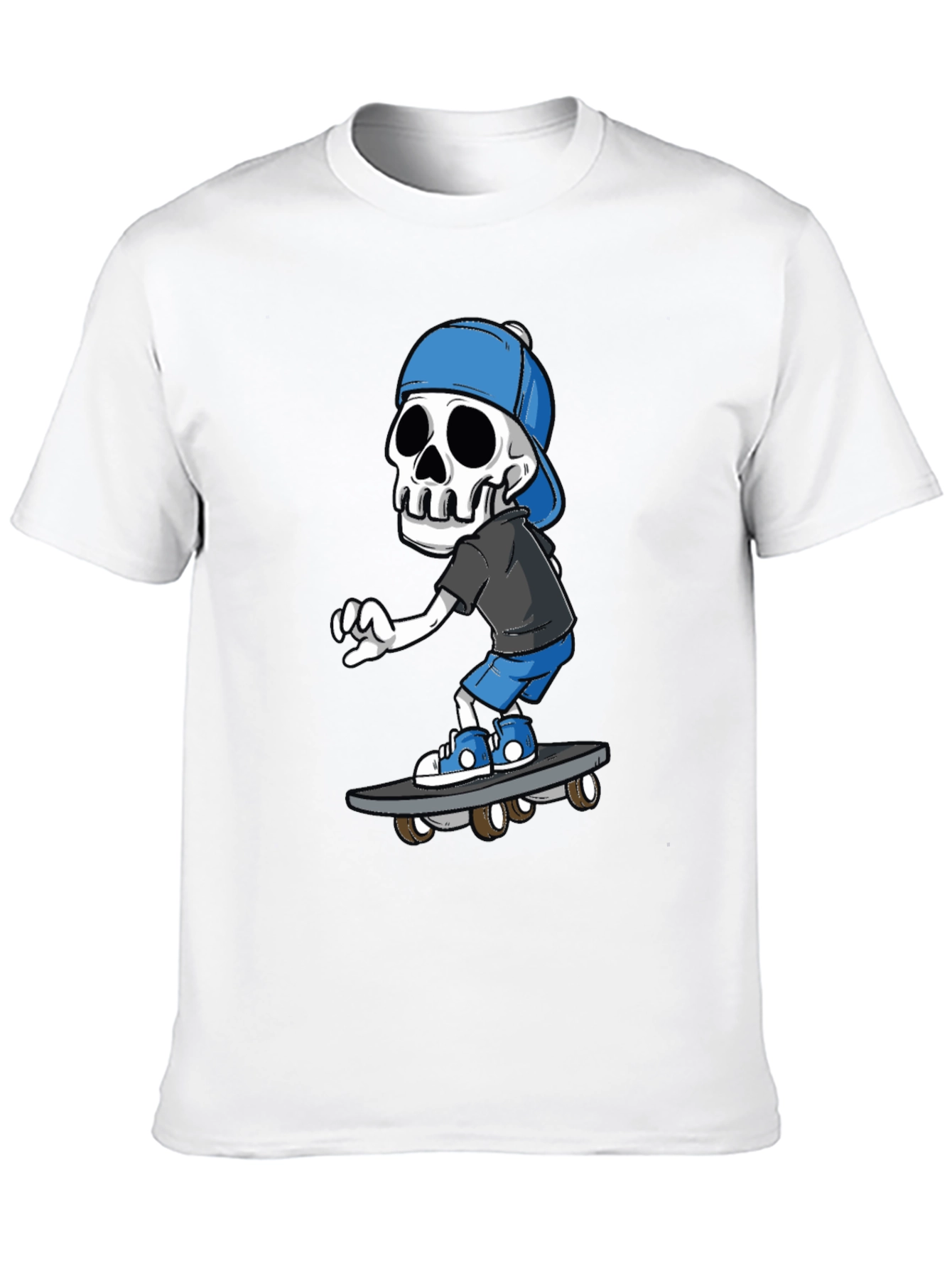 Skateboarding Skeleton Graphic Tee