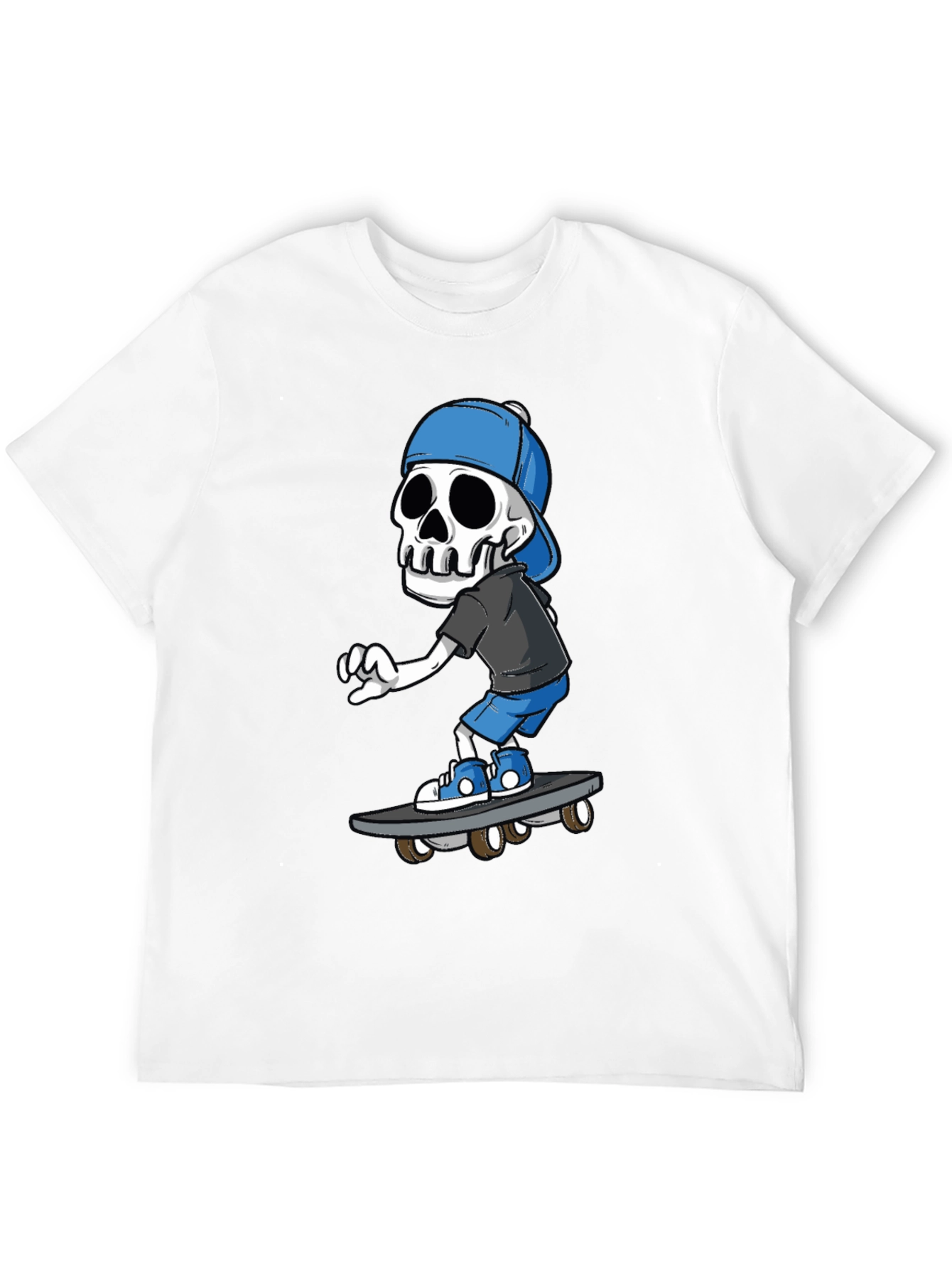 Skateboarding Skeleton Graphic Tee