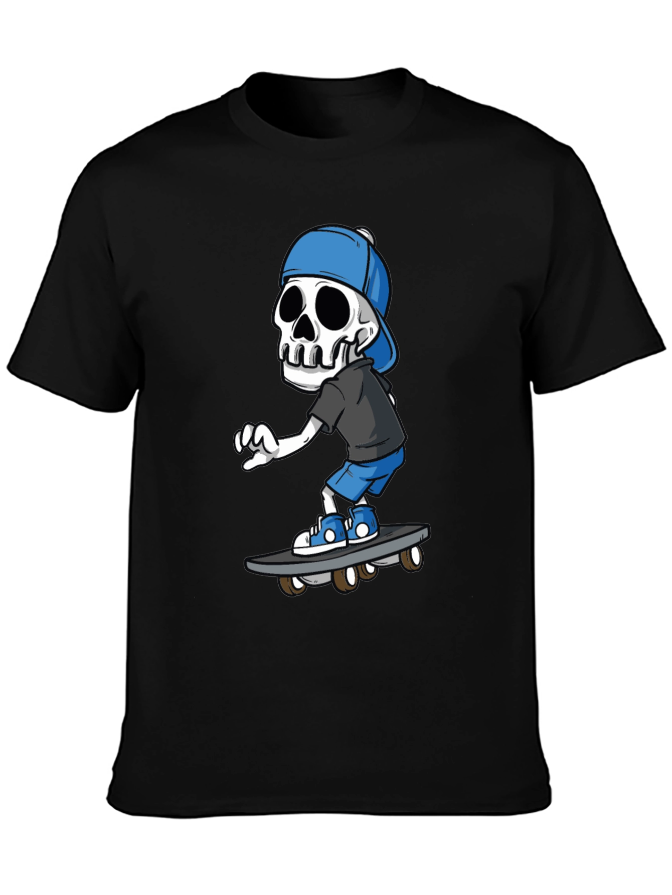 Skateboarding Skeleton Graphic Tee