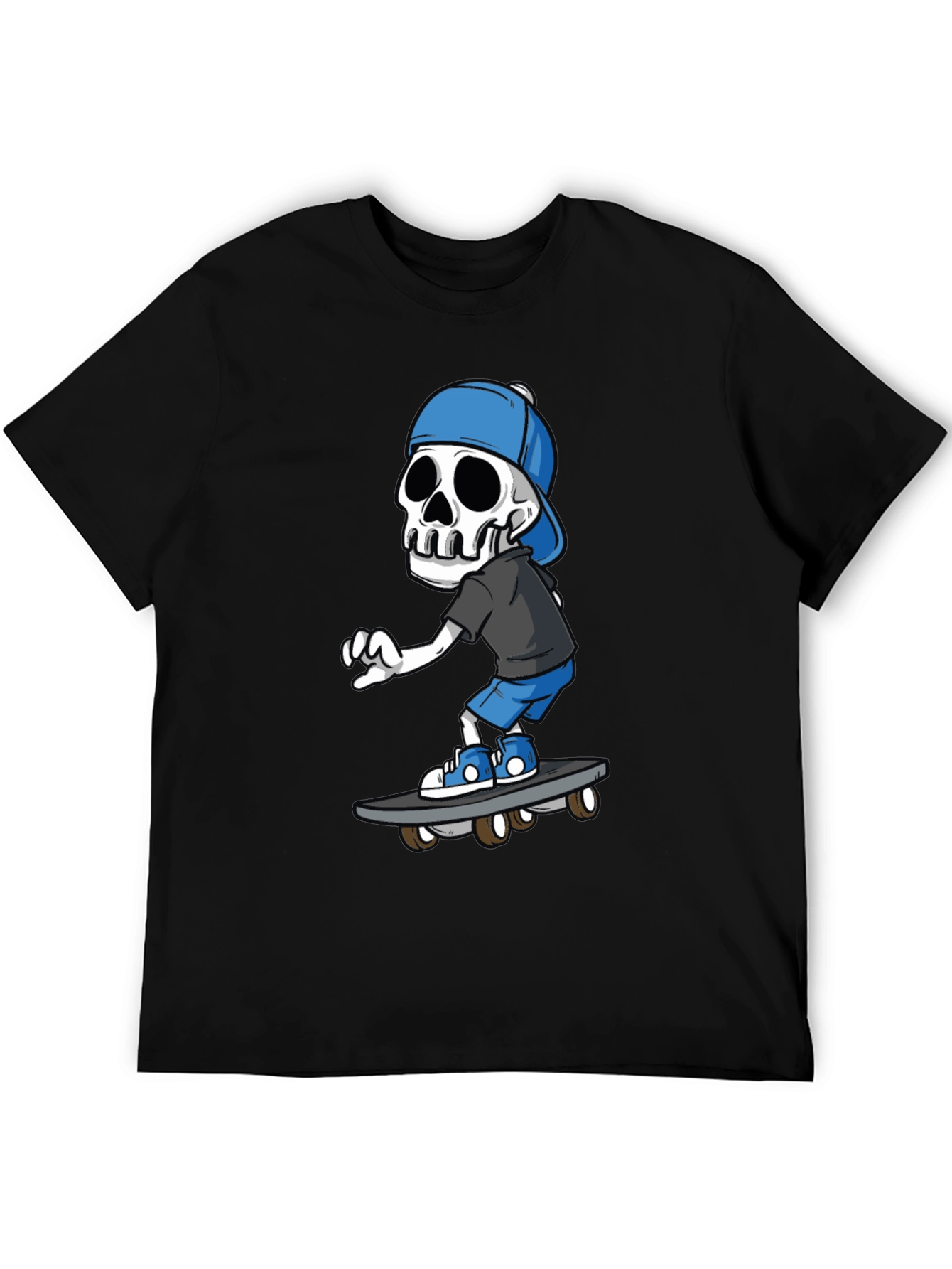 Skateboarding Skeleton Graphic Tee