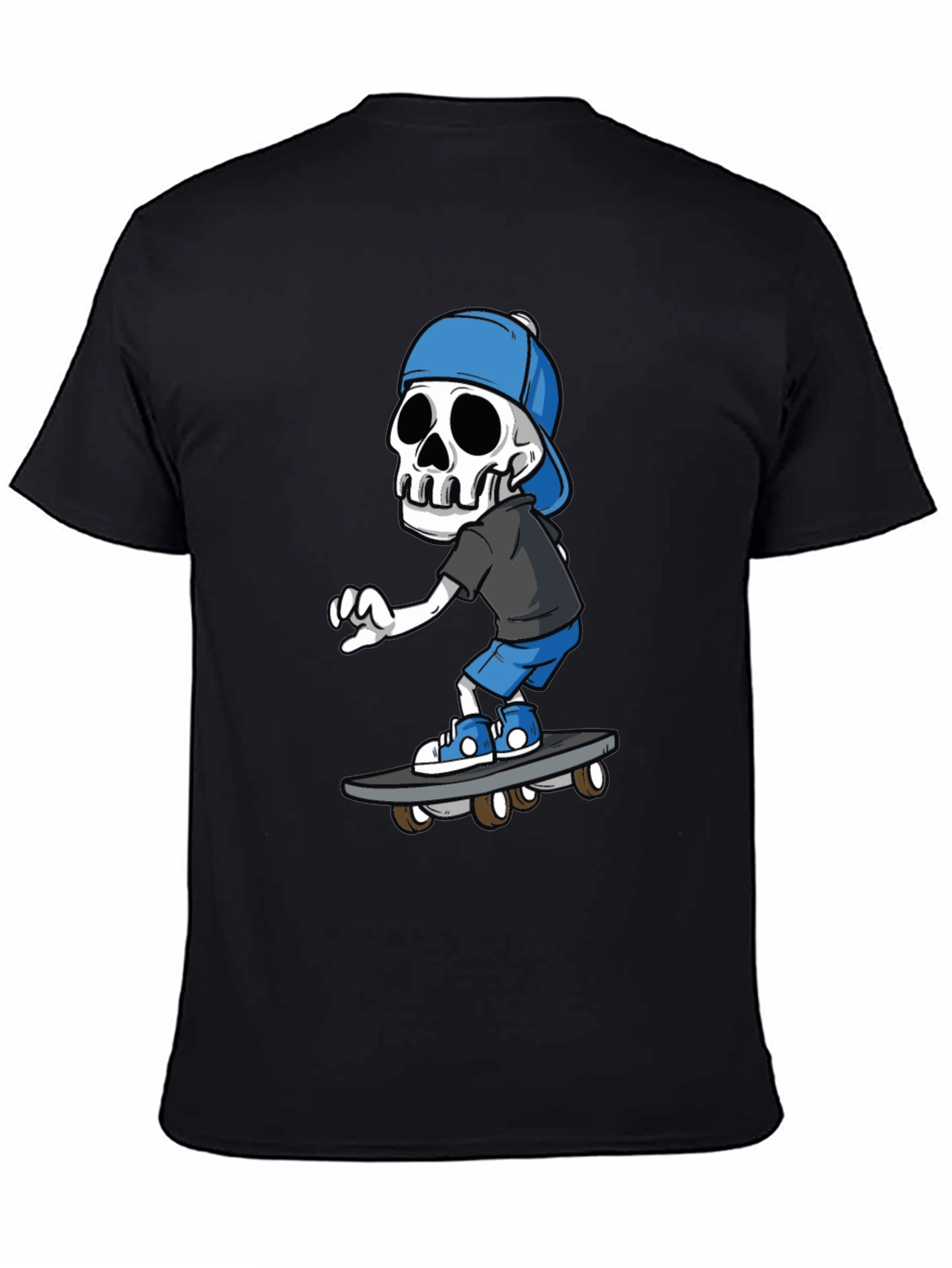 Skateboarding Skeleton Graphic Tee