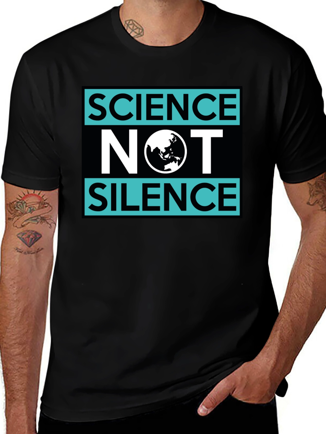 Science Not Silence Graphic T-Shirt