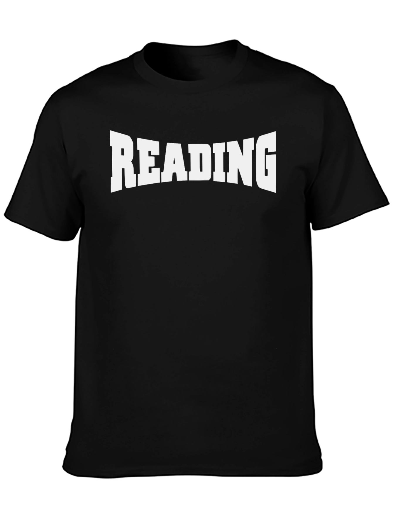 READING Graphic Tee - Black Cotton T-Shirt