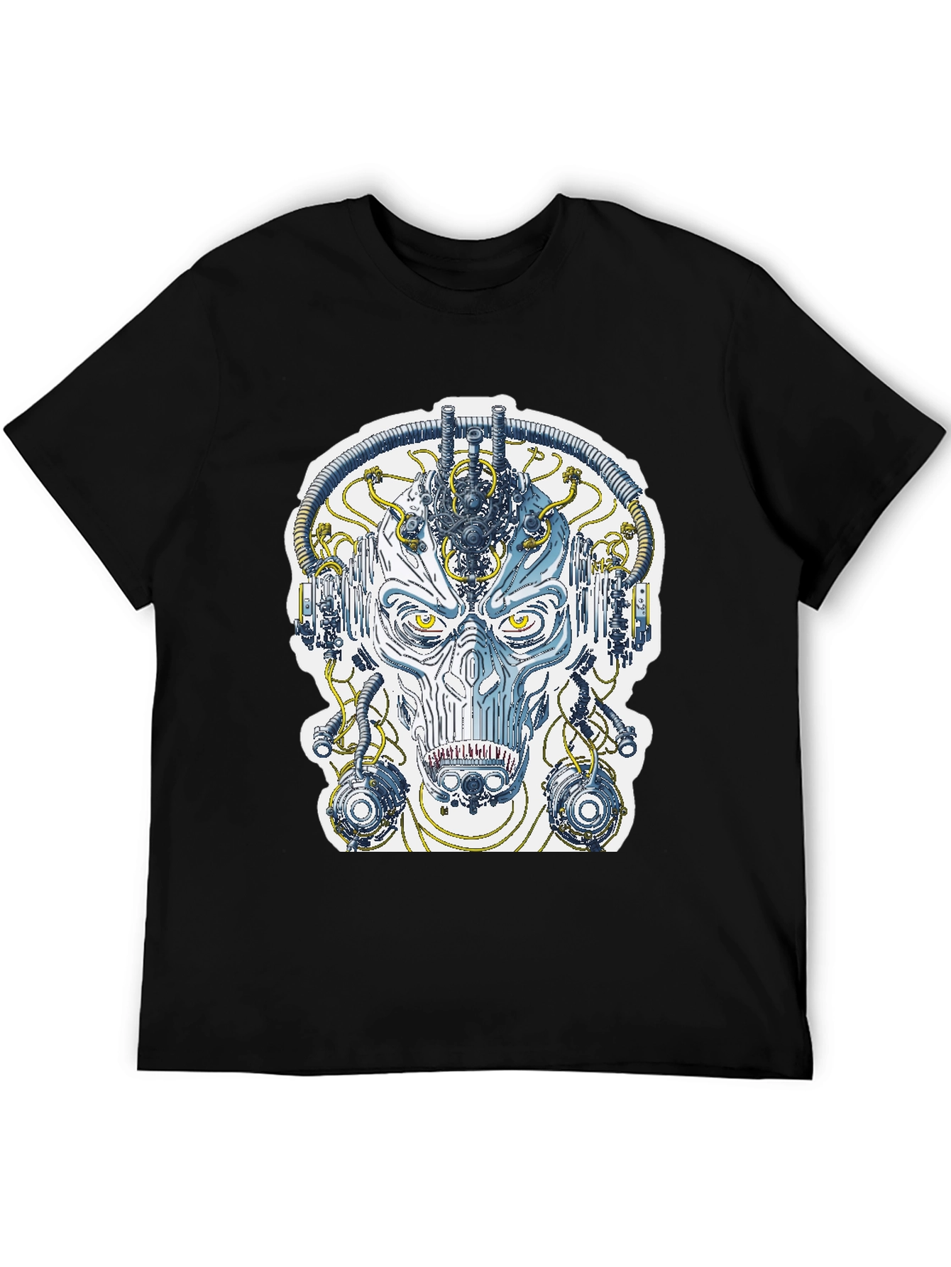 Cyberpunk Face T-Shirt - Sci-Fi Graphic Tee