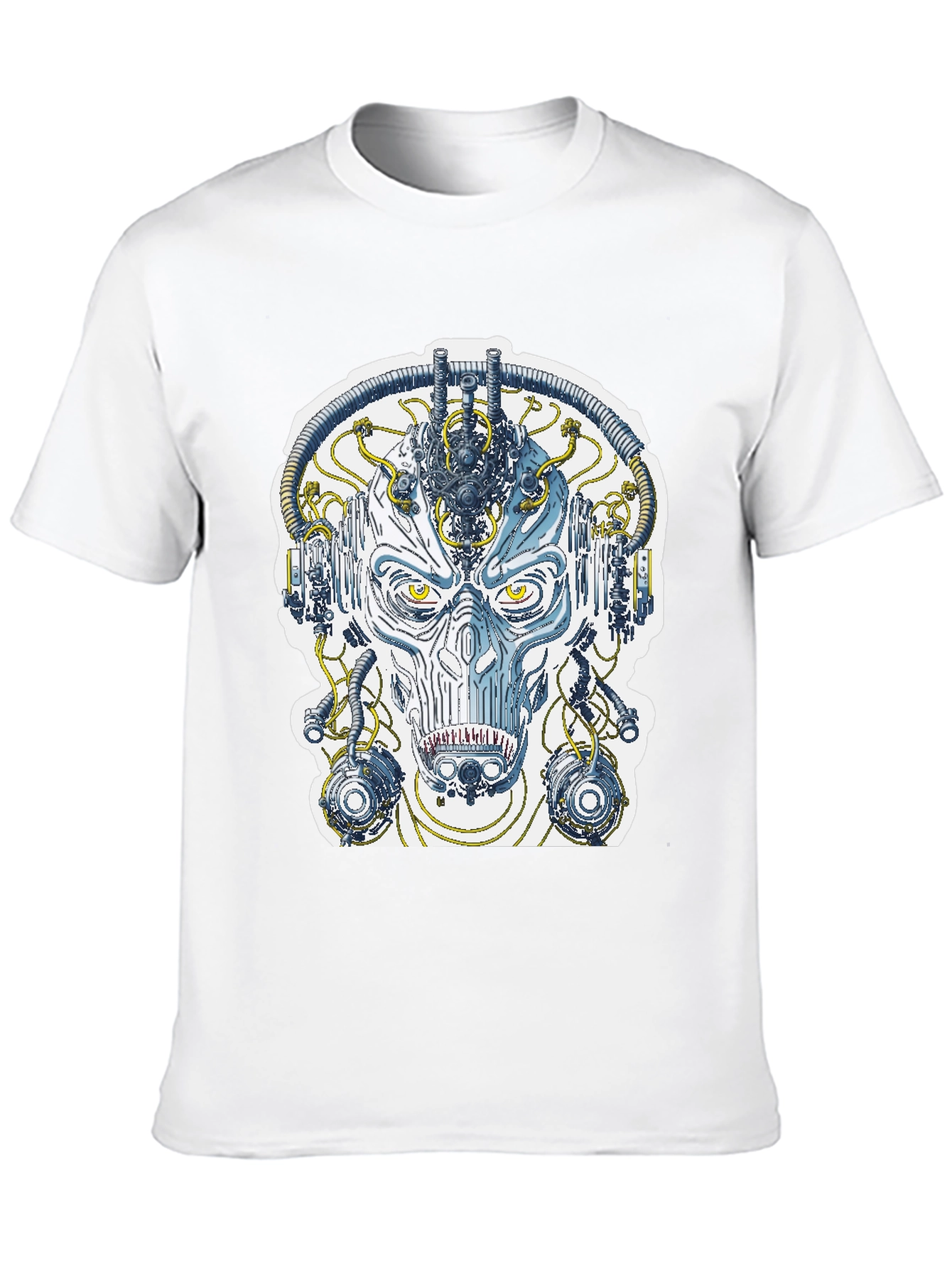 Cyberpunk Face T-Shirt - Sci-Fi Graphic Tee