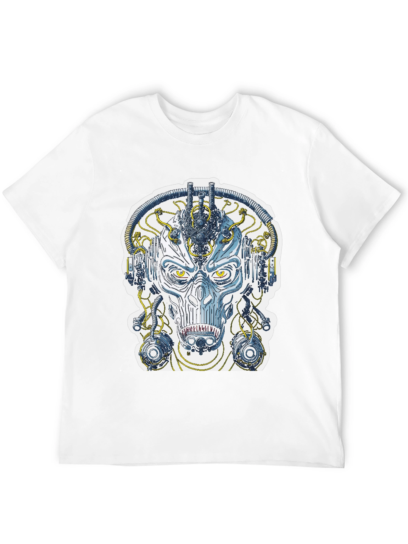 Cyberpunk Face T-Shirt - Sci-Fi Graphic Tee