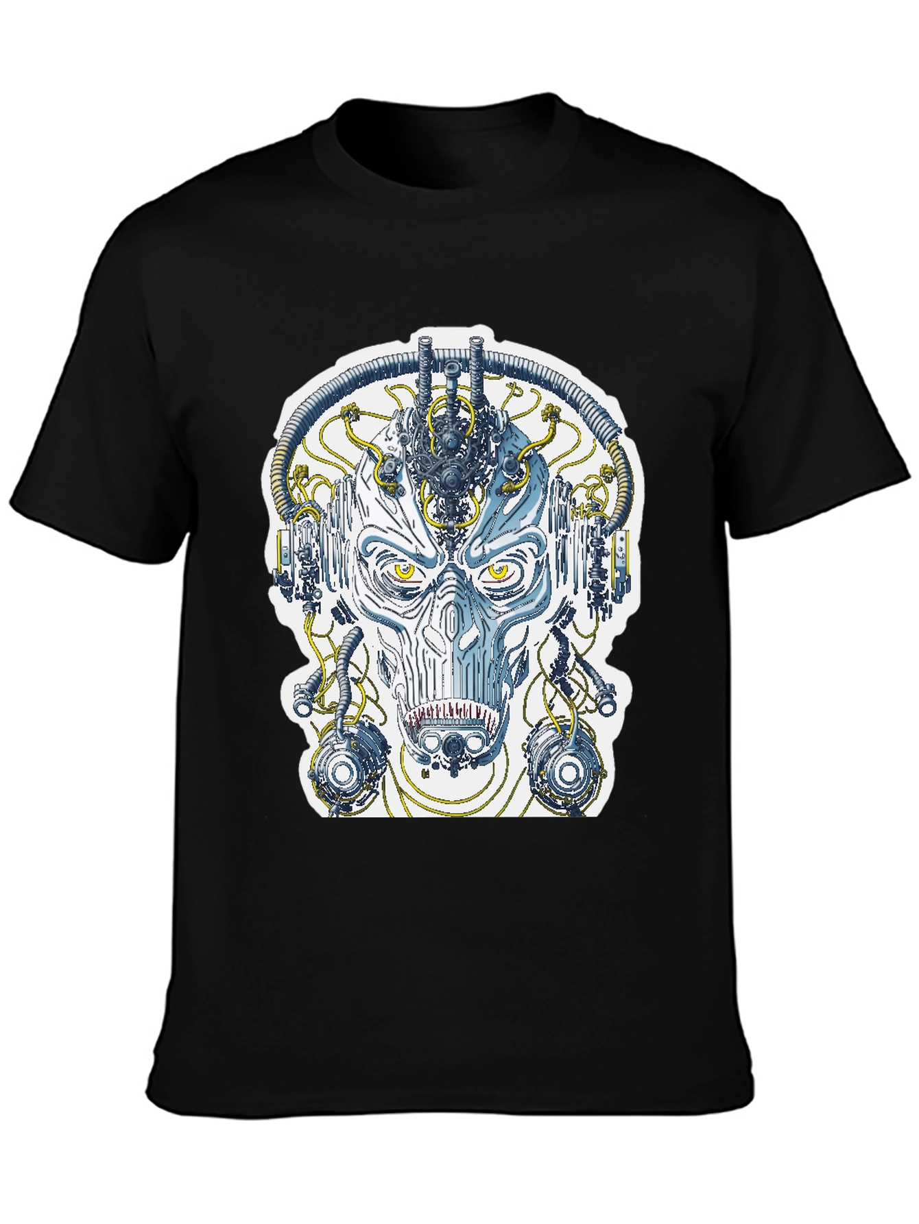Cyberpunk Face T-Shirt - Sci-Fi Graphic Tee