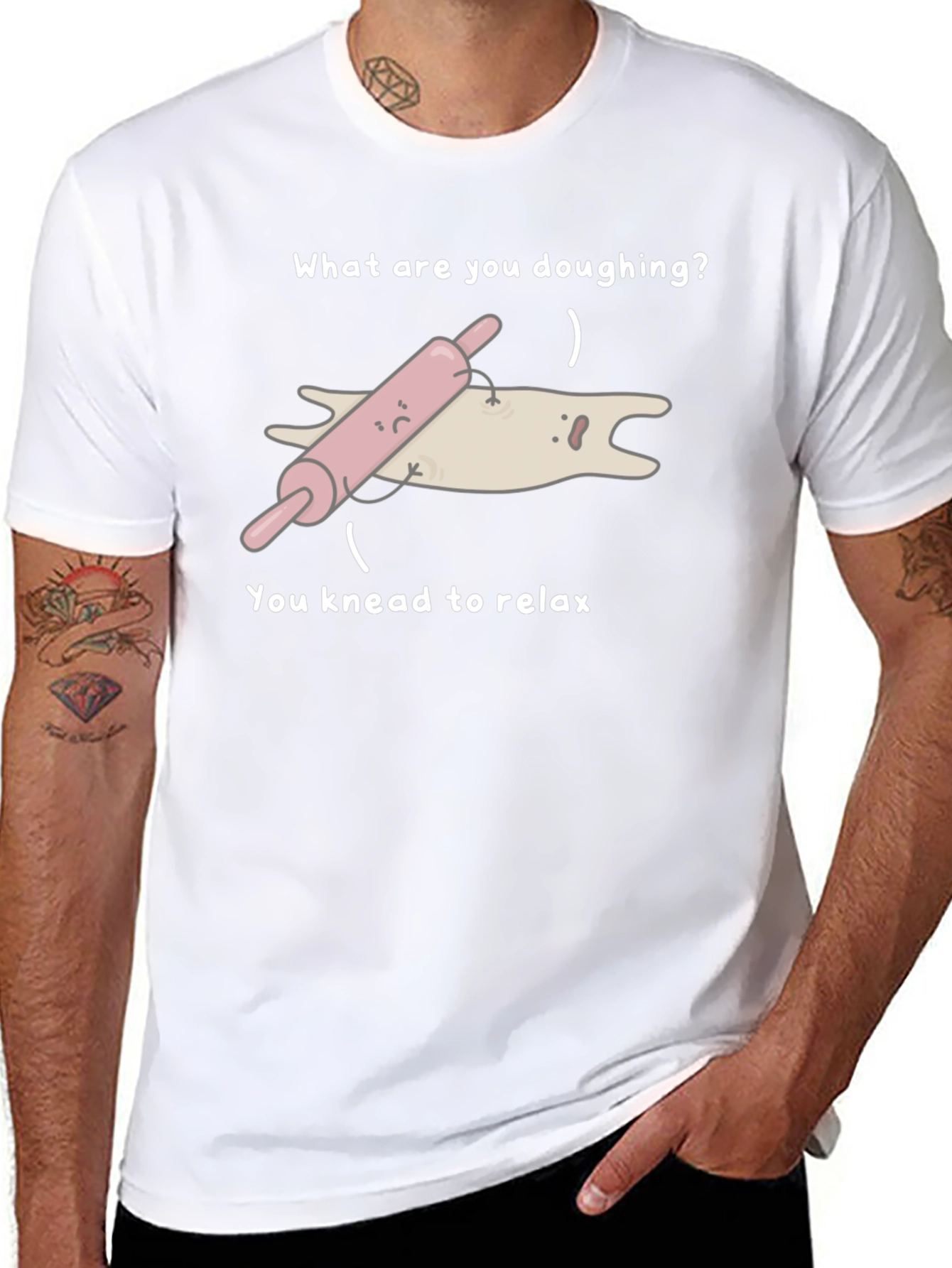 Funny Doughing T-Shirt - Knead to Relax!