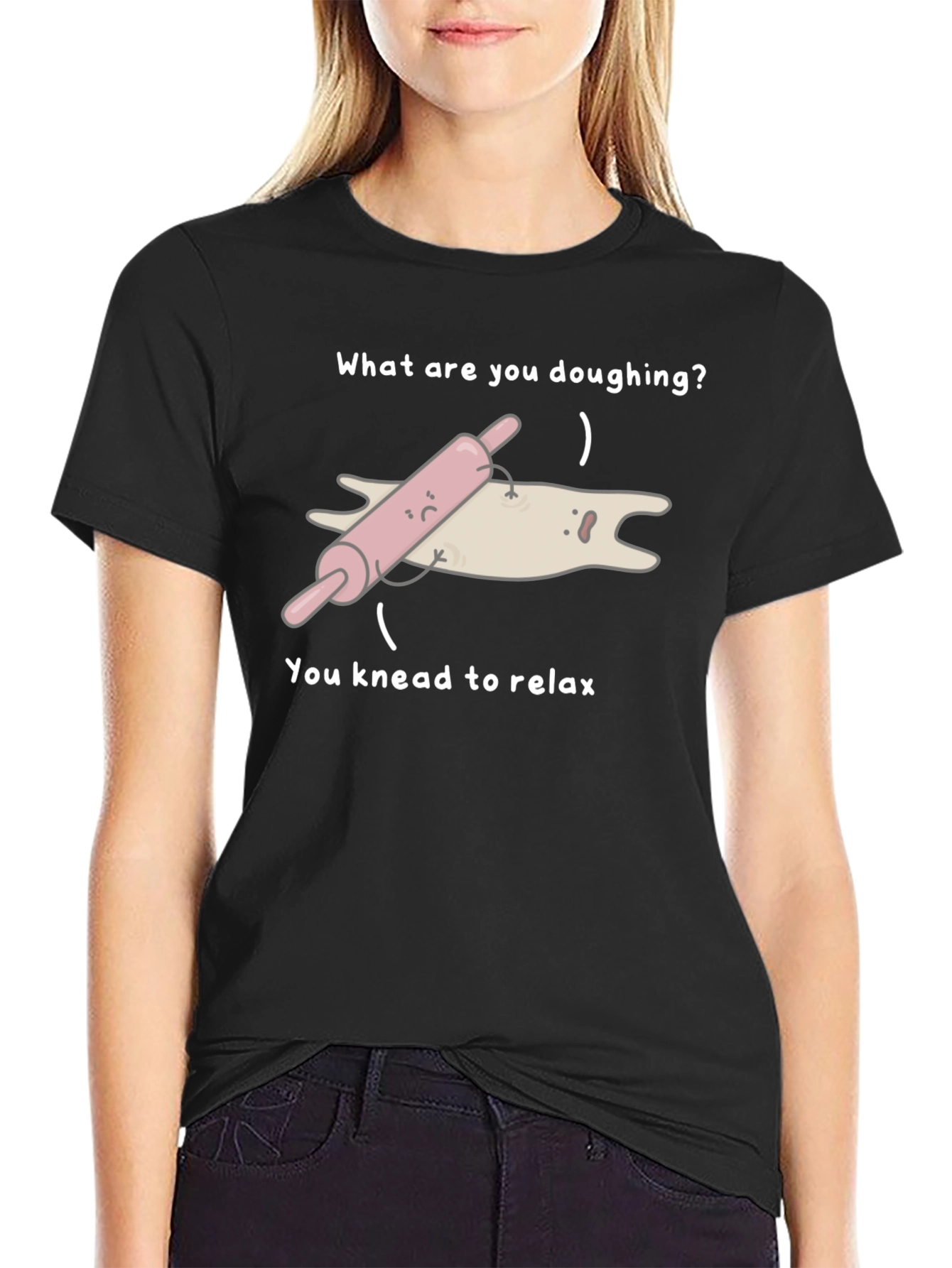 Funny Doughing T-Shirt - Knead to Relax!