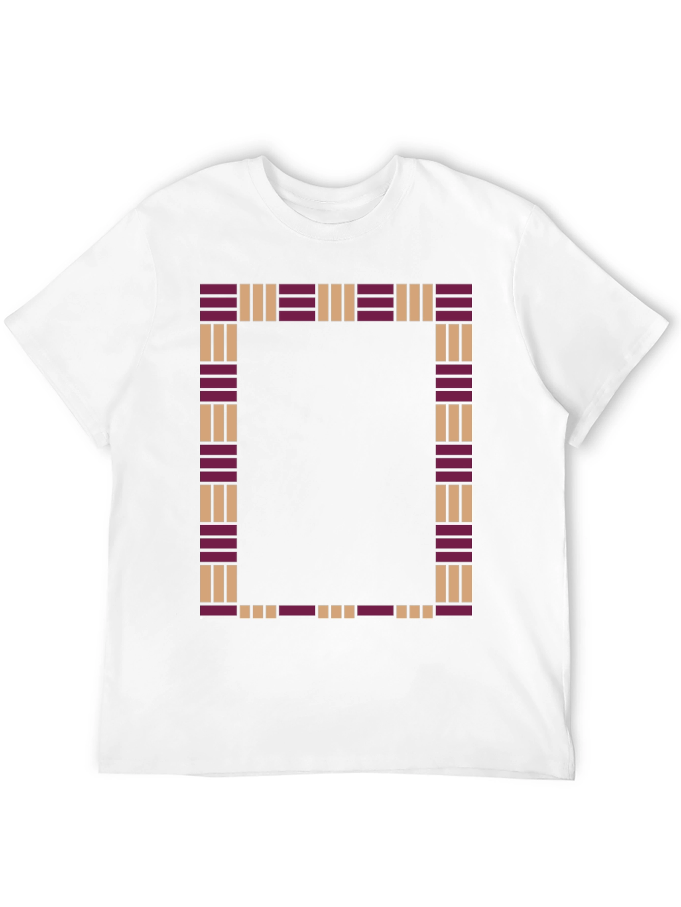 Patterned Frame Black T-Shirt