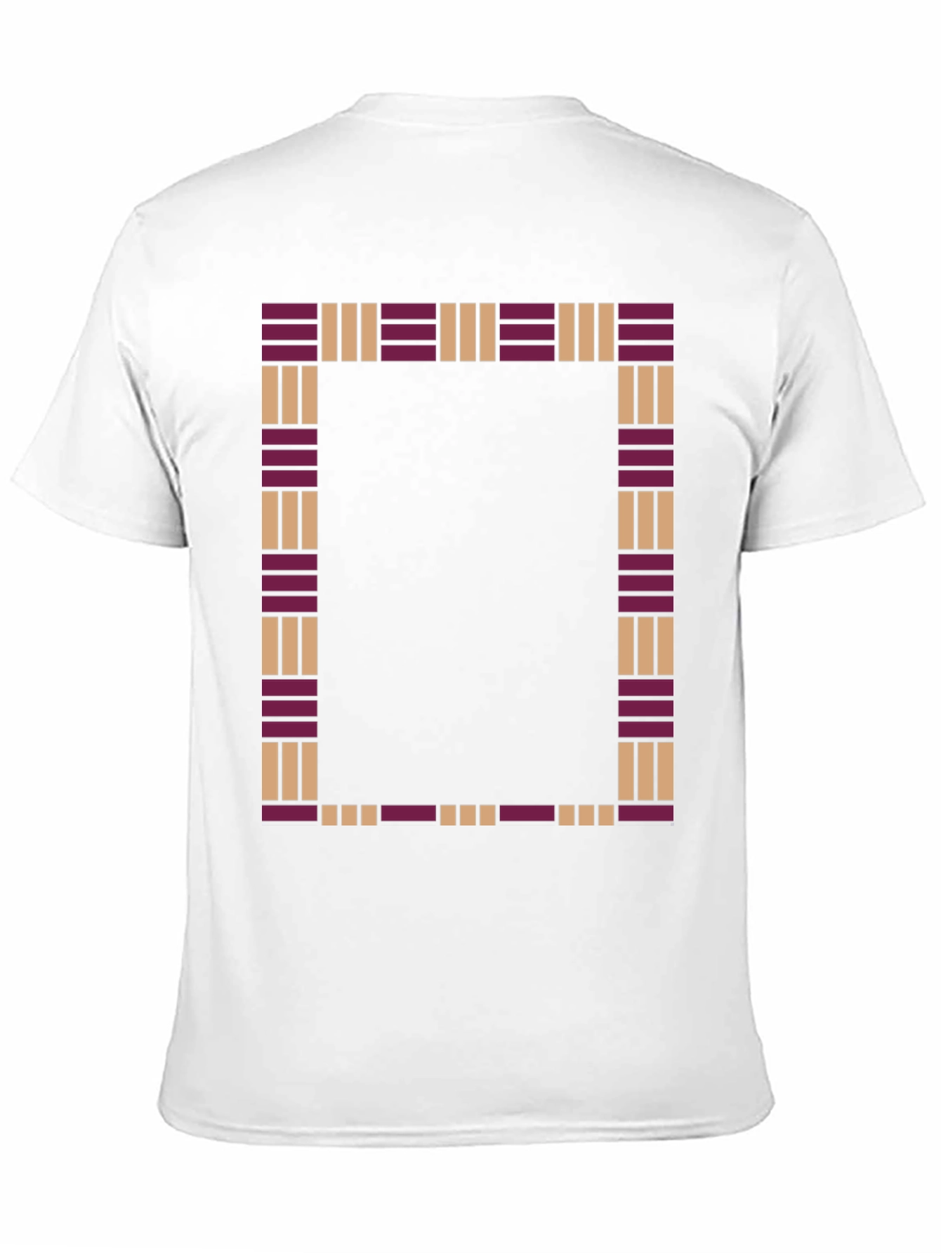 Patterned Frame Black T-Shirt