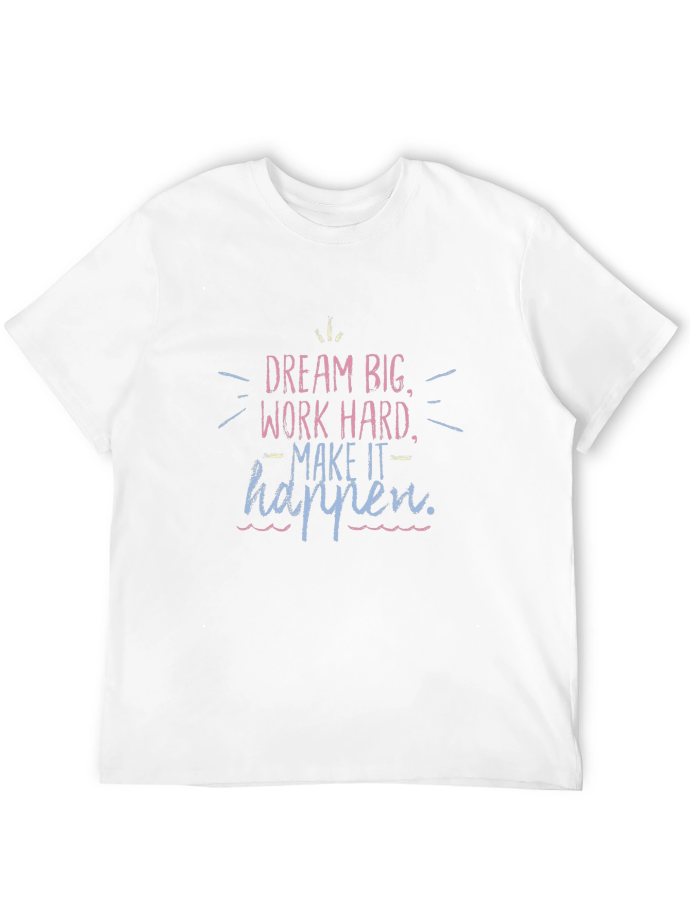 Motivational Dream Big Black T-Shirt