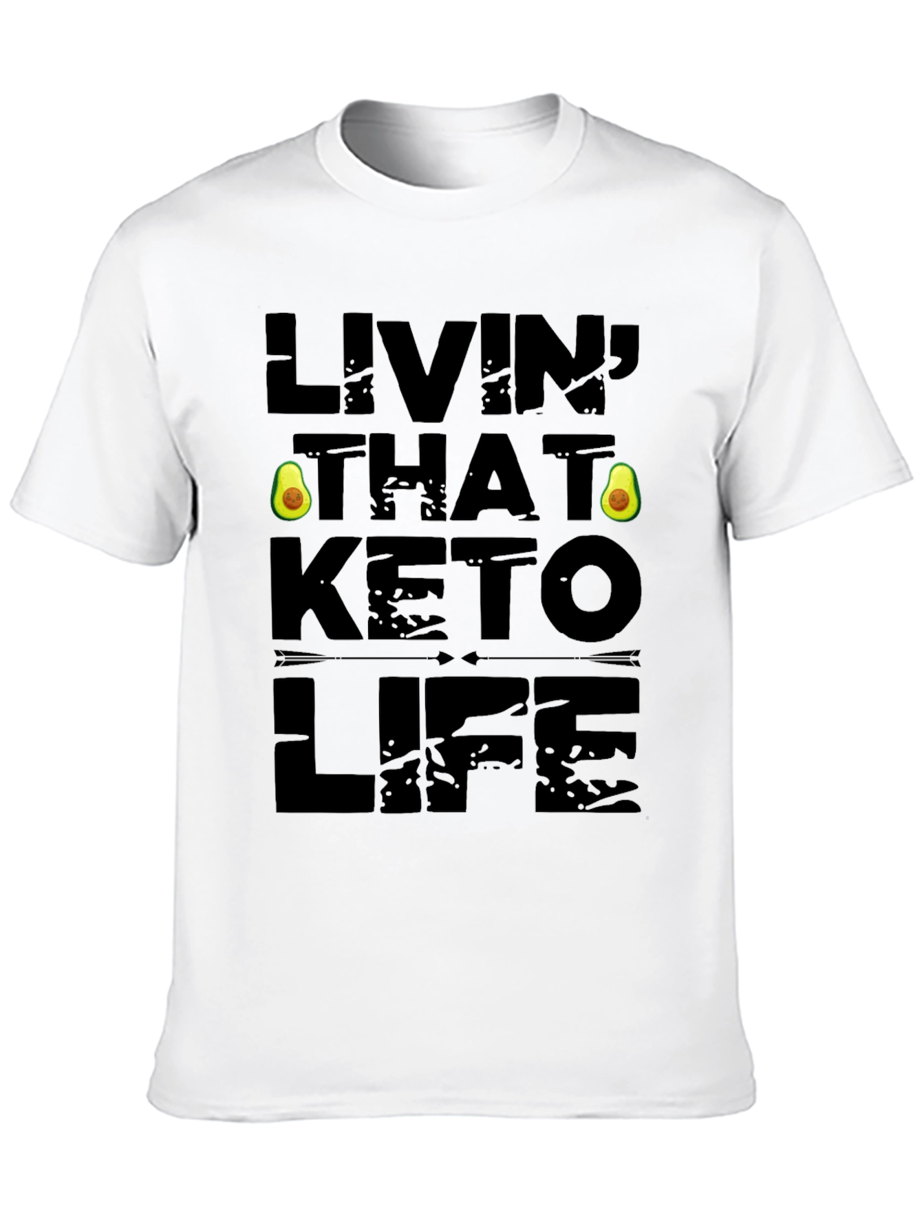 Livin That Keto Life Black Graphic Tee