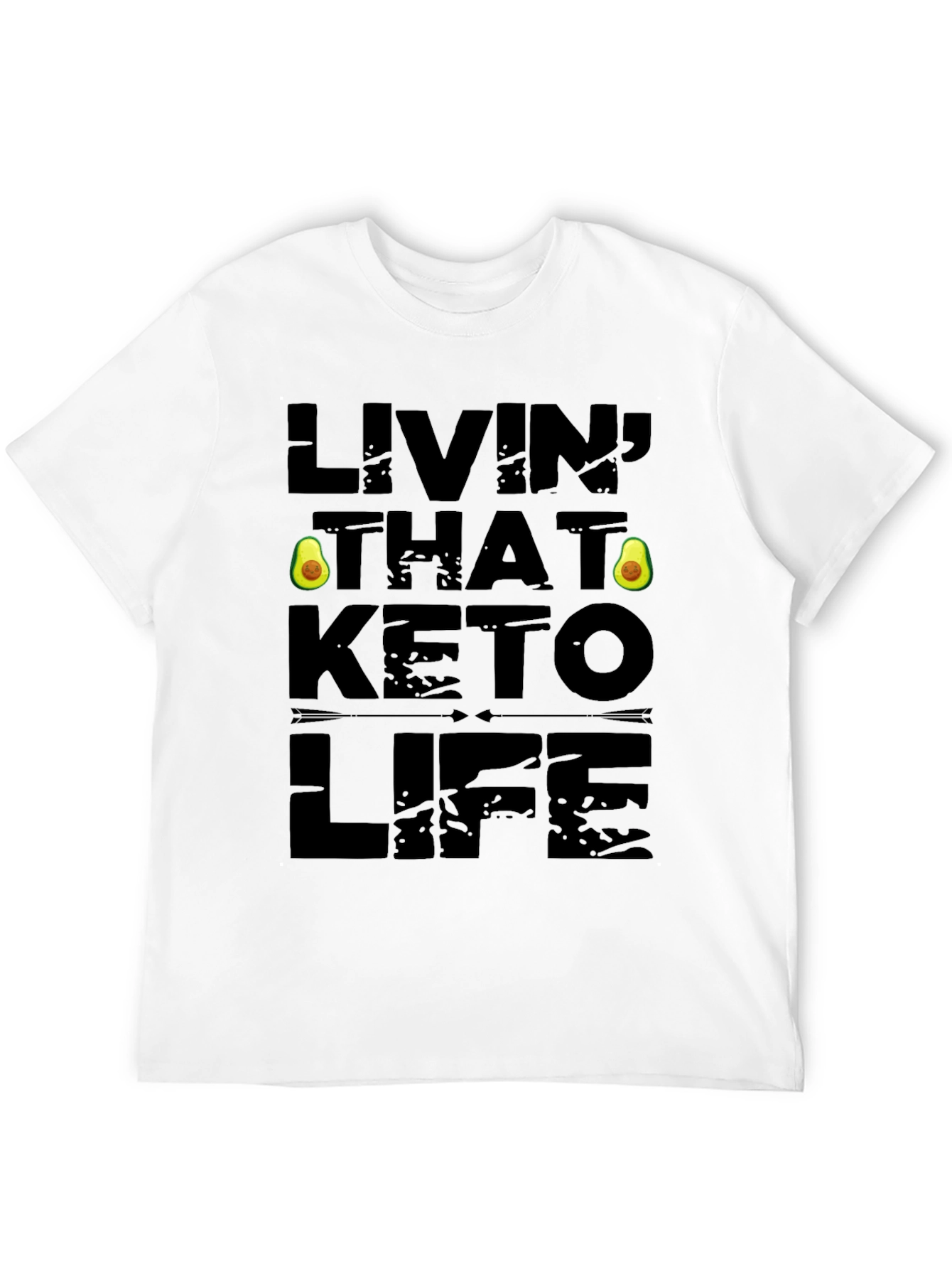 Livin That Keto Life Black Graphic Tee