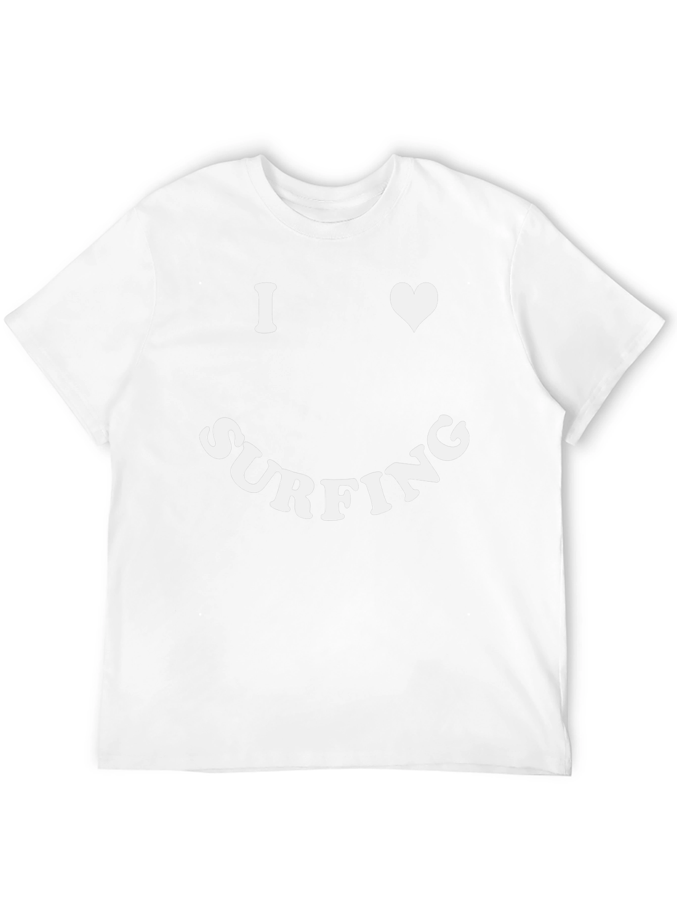 I Love Surfing Graphic Tee - Black