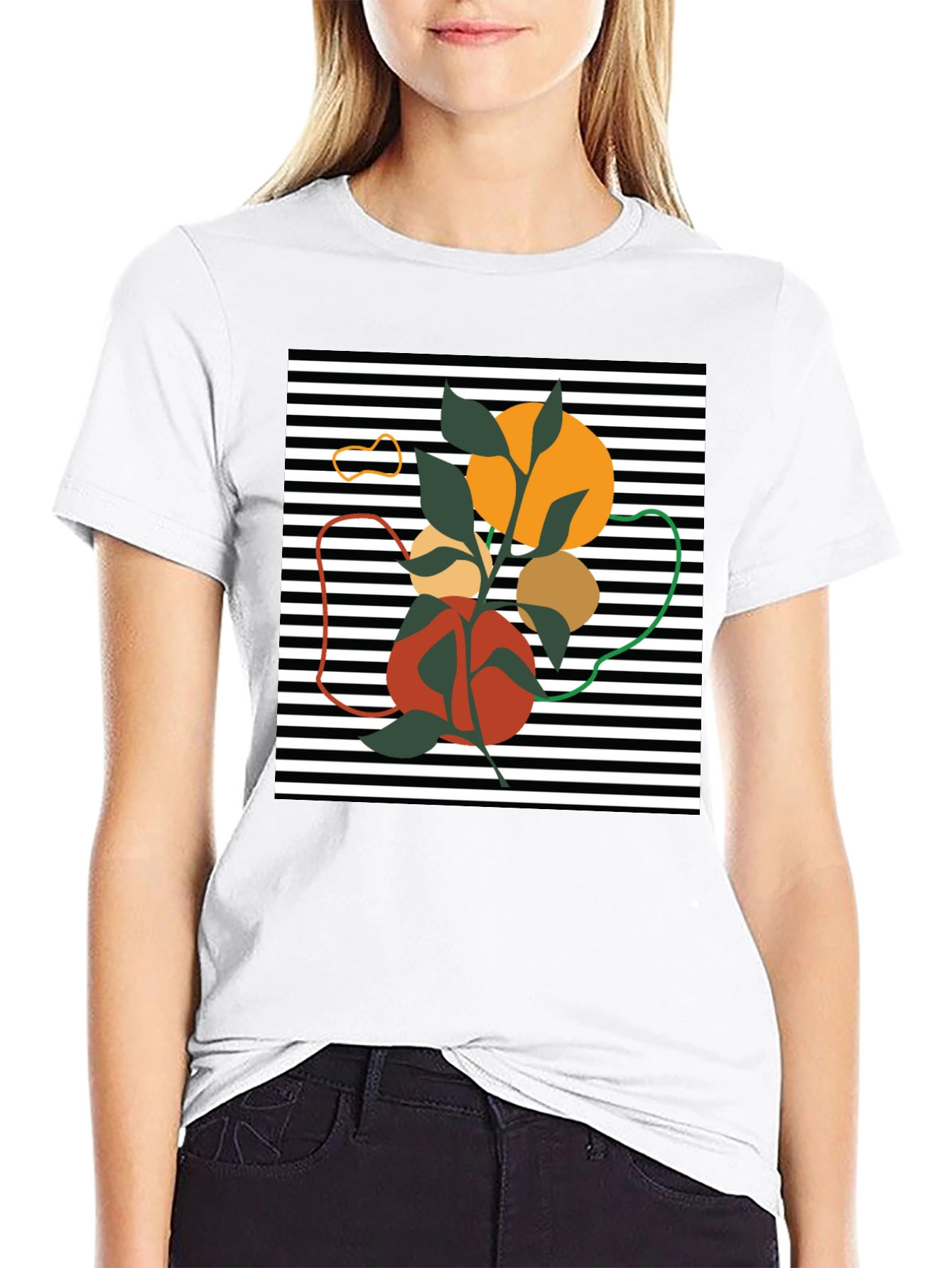 Abstract Graphic Tee - Modern Art Shirt