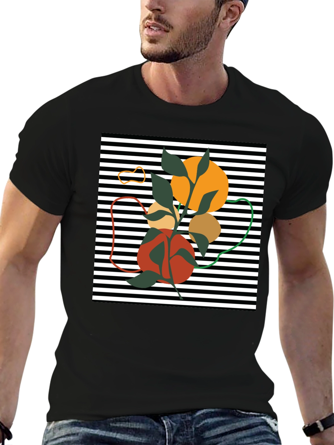 Abstract Graphic Tee - Modern Art Shirt