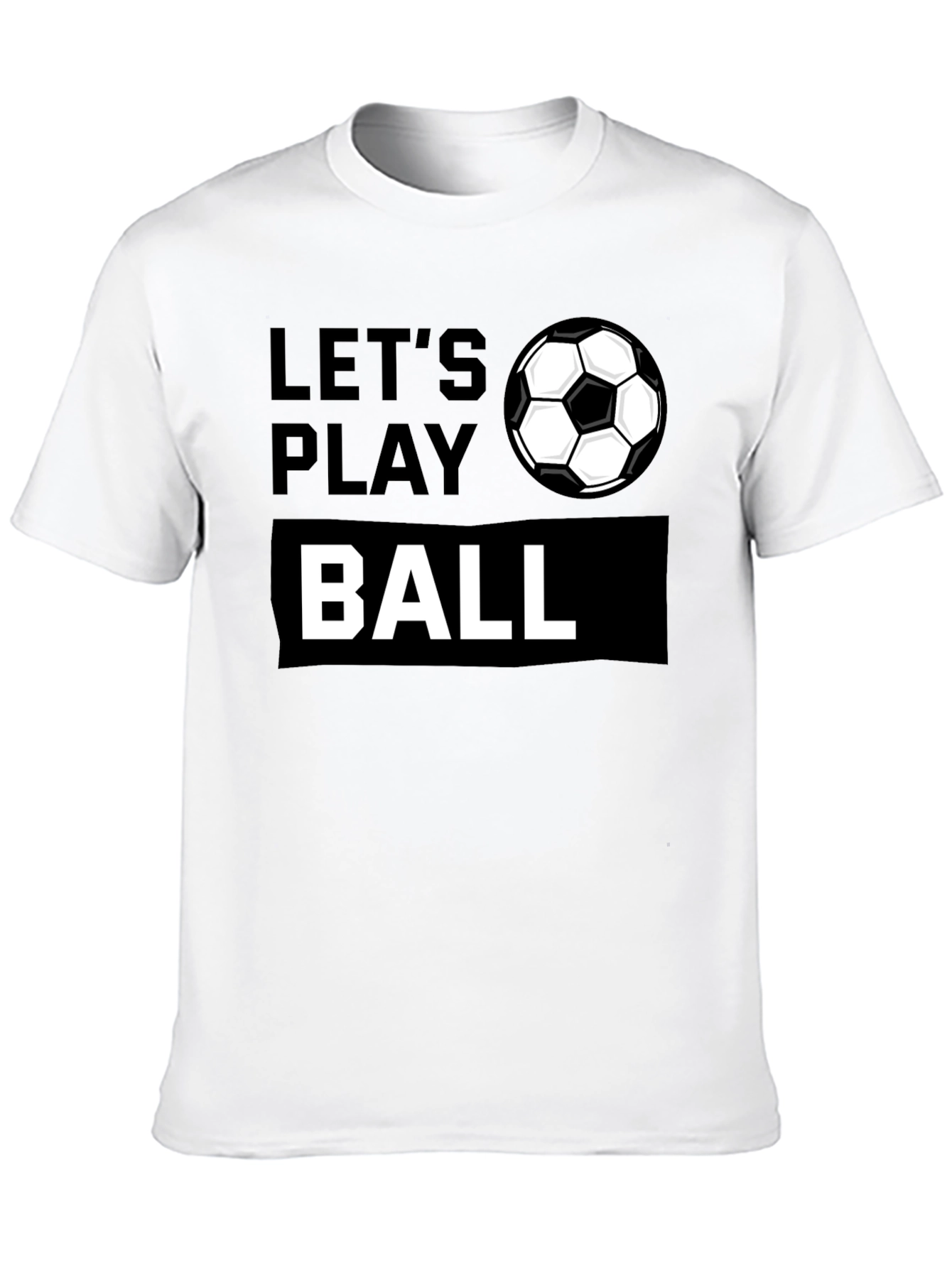 Lets Play Ball Graphic Tee - Soccer Shirt