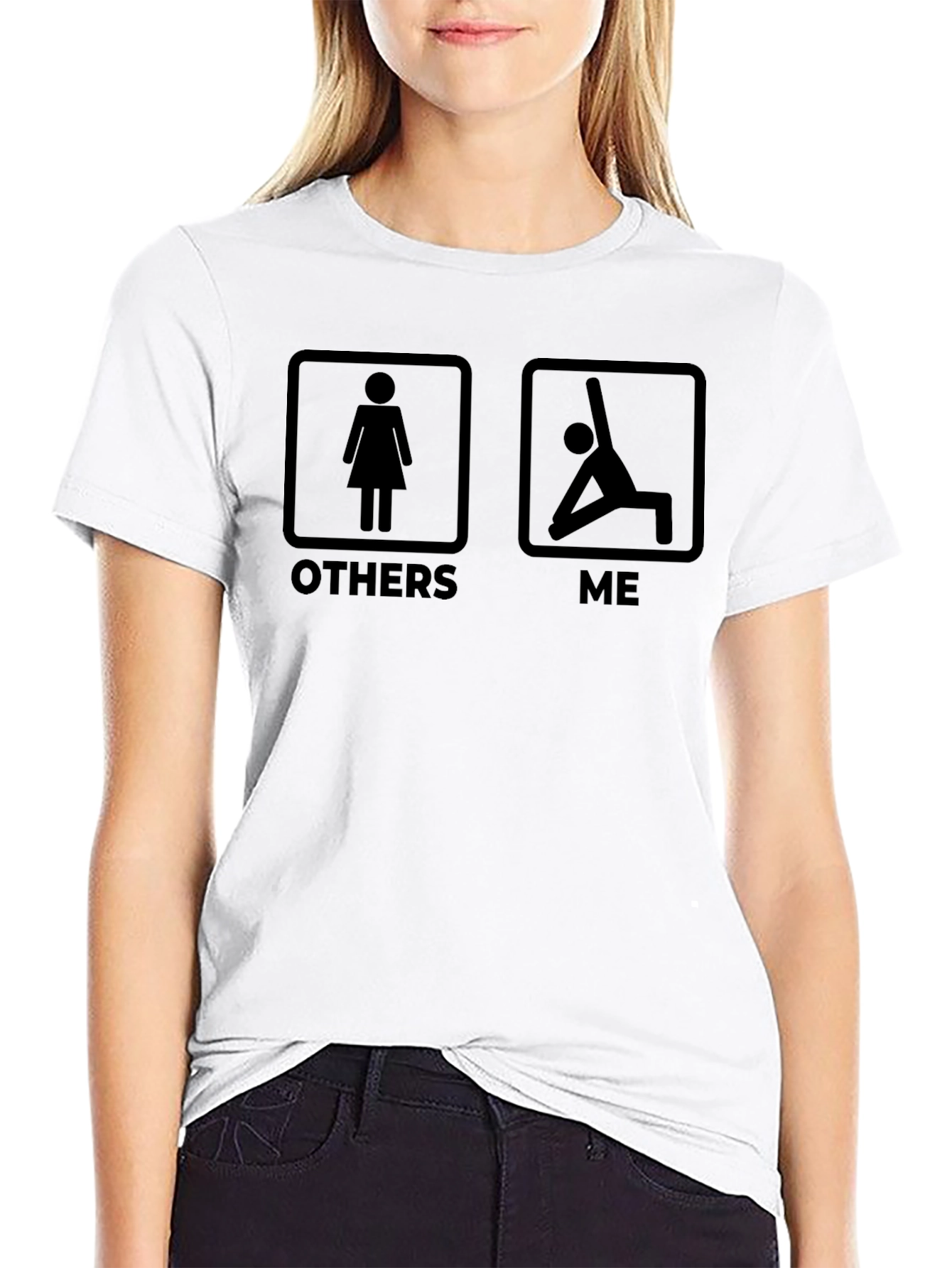 Yoga Lovers T-Shirt - Others vs. Me Funny Tee