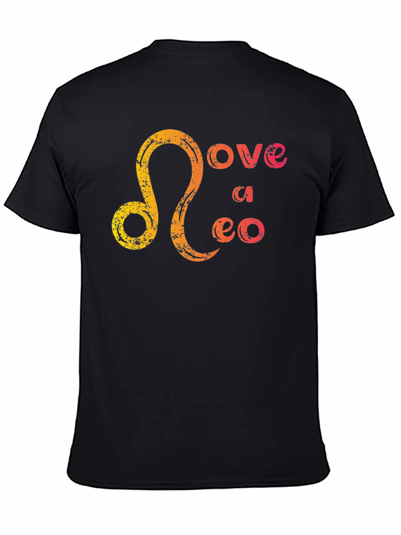 Love a Leo Black Graphic T-Shirt