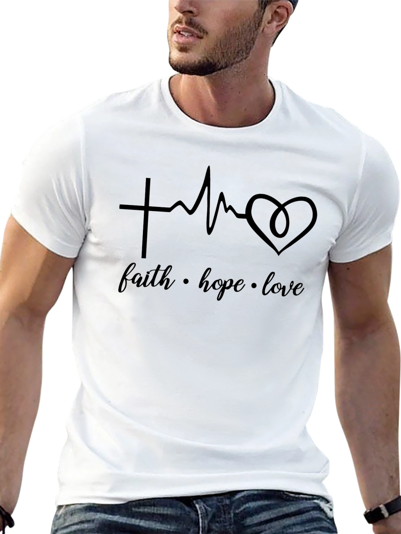 Faith Hope Love Graphic Tee - Unisex