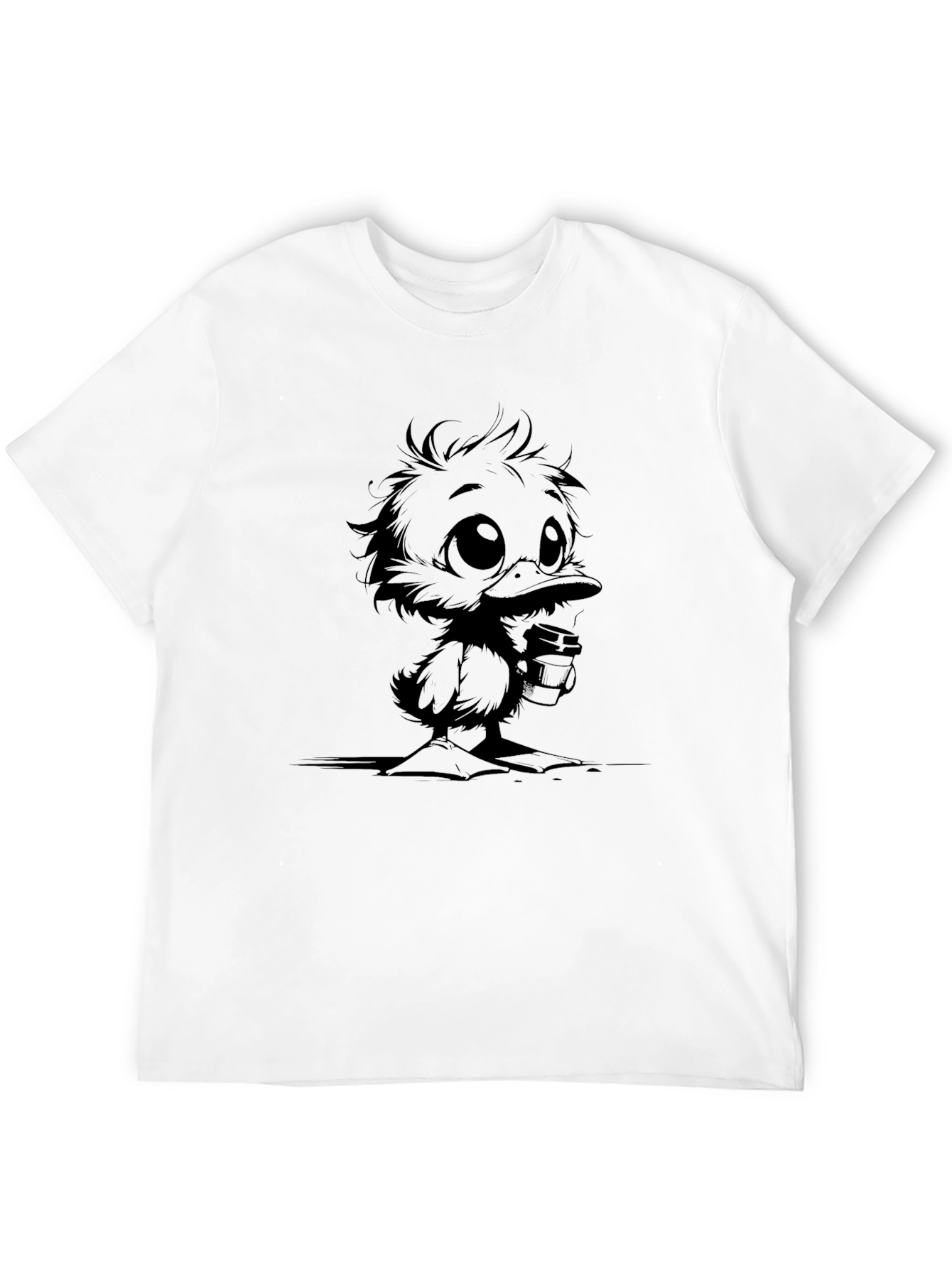 Duckling Coffee Black T-Shirt - Stylish & Unique