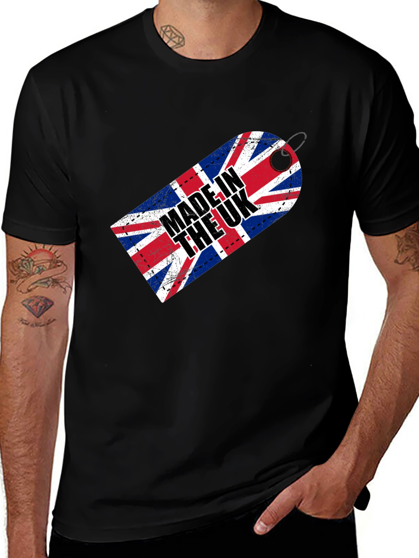 Made in the UK Flag Graphic Tee