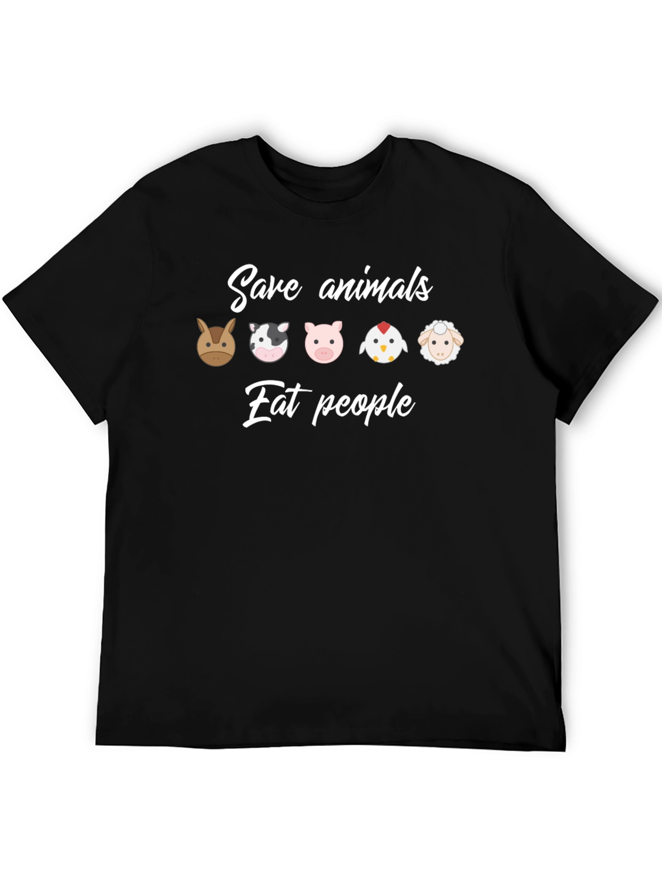 Save Animals Eat People Graphic T-Shirt