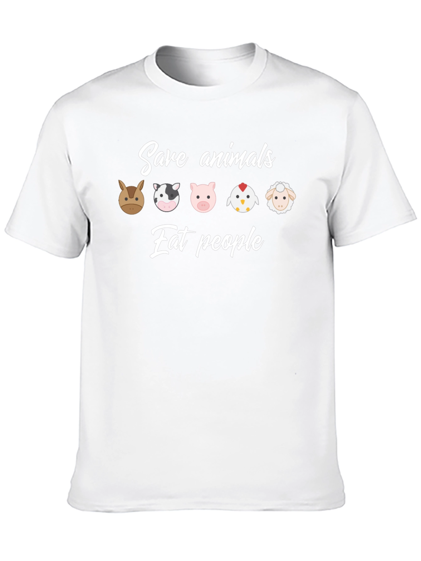 Save Animals Eat People Graphic T-Shirt