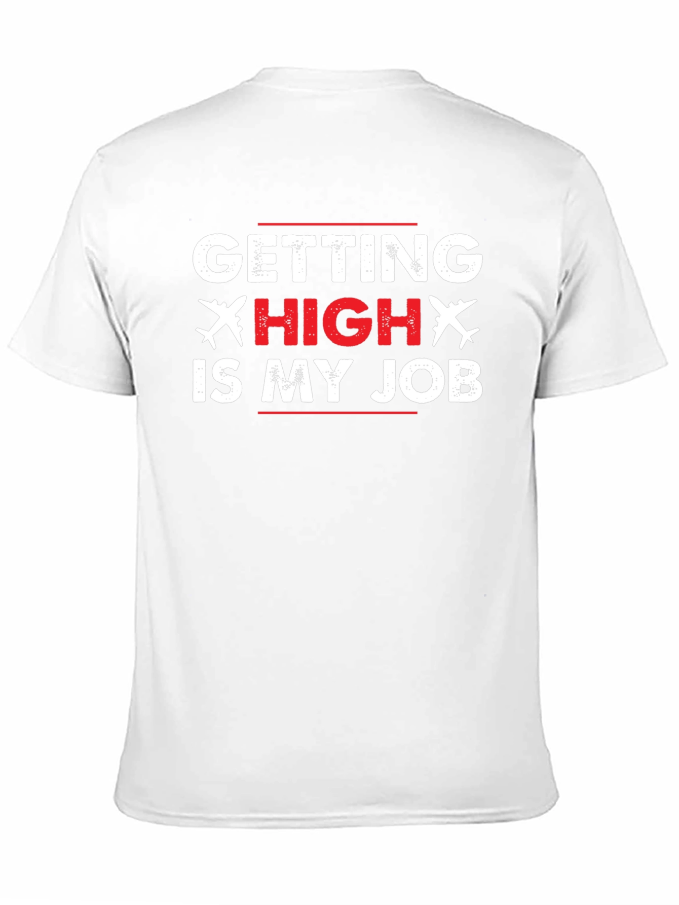 Pilot Getting High is My Job Black T-Shirt