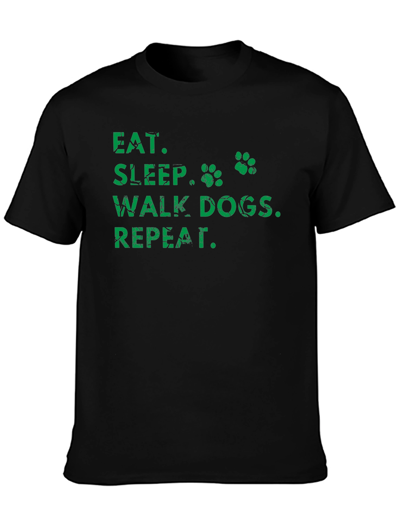 Eat Sleep Walk Dogs Repeat T-Shirt