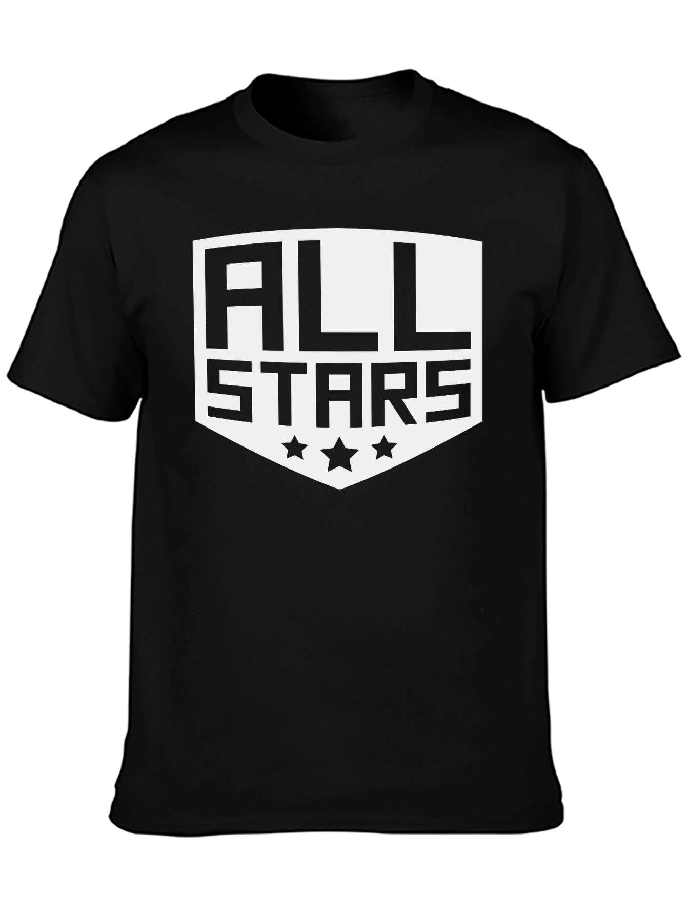 All Stars Graphic Print Black T-Shirt