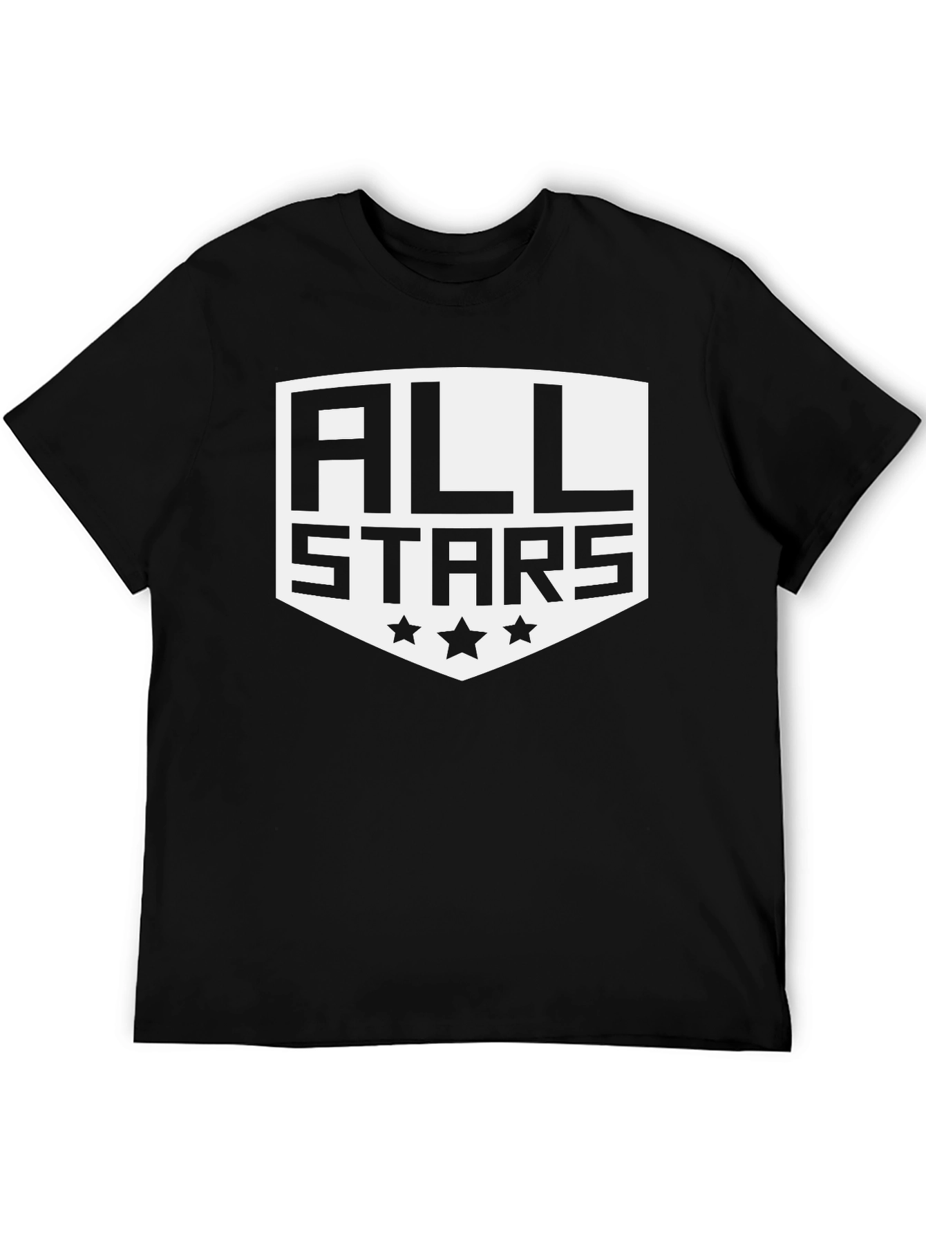 All Stars Graphic Print Black T-Shirt