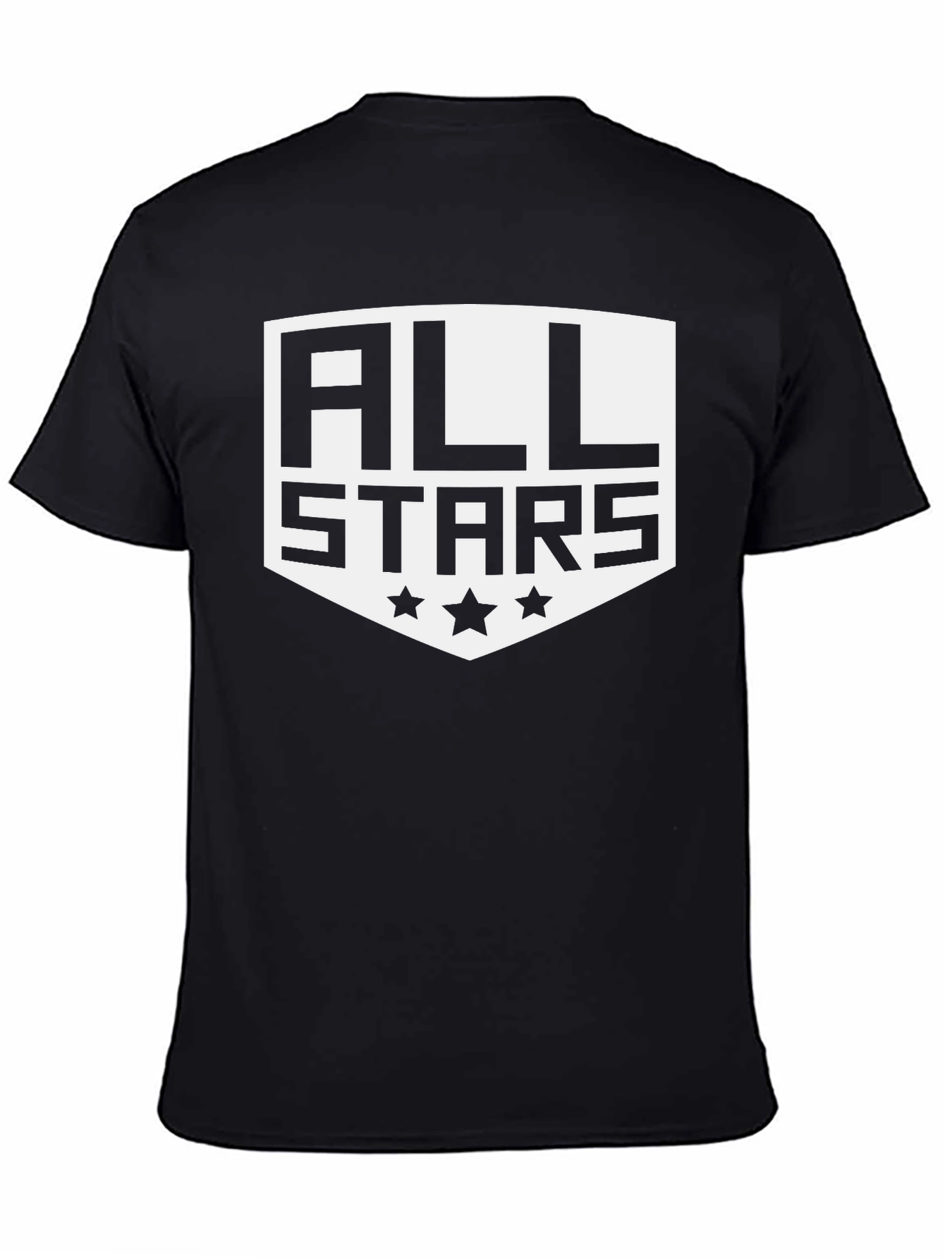 All Stars Graphic Print Black T-Shirt