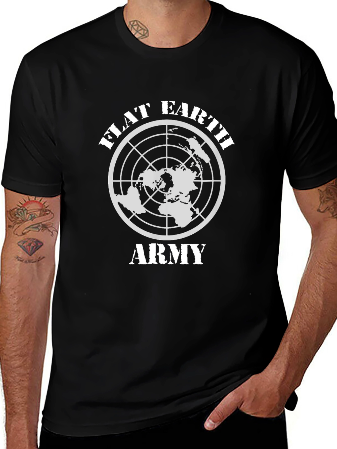 Flat Earth Army T-Shirt - Conspiracy Theory Tee