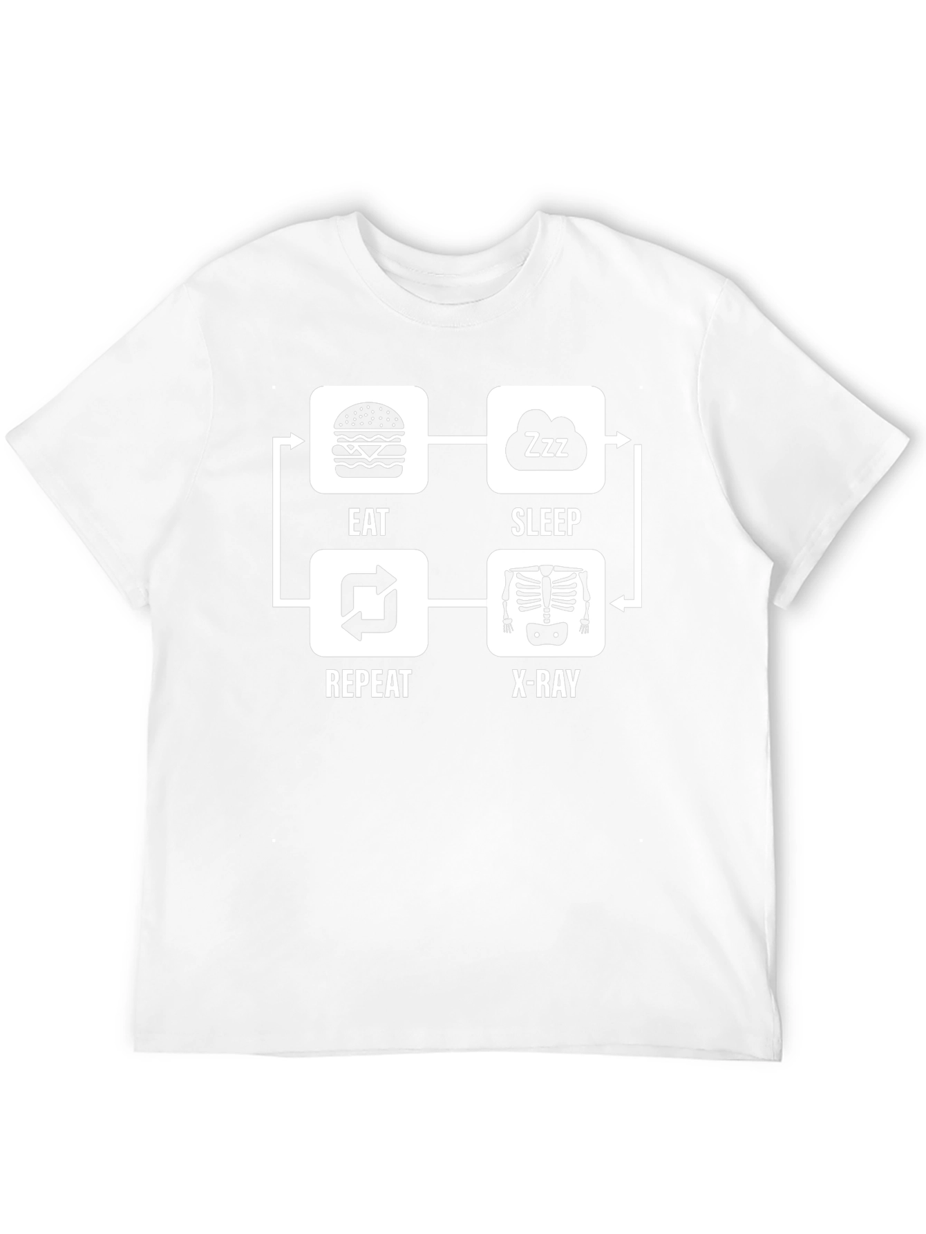 Eat Sleep Repeat X-Ray T-Shirt