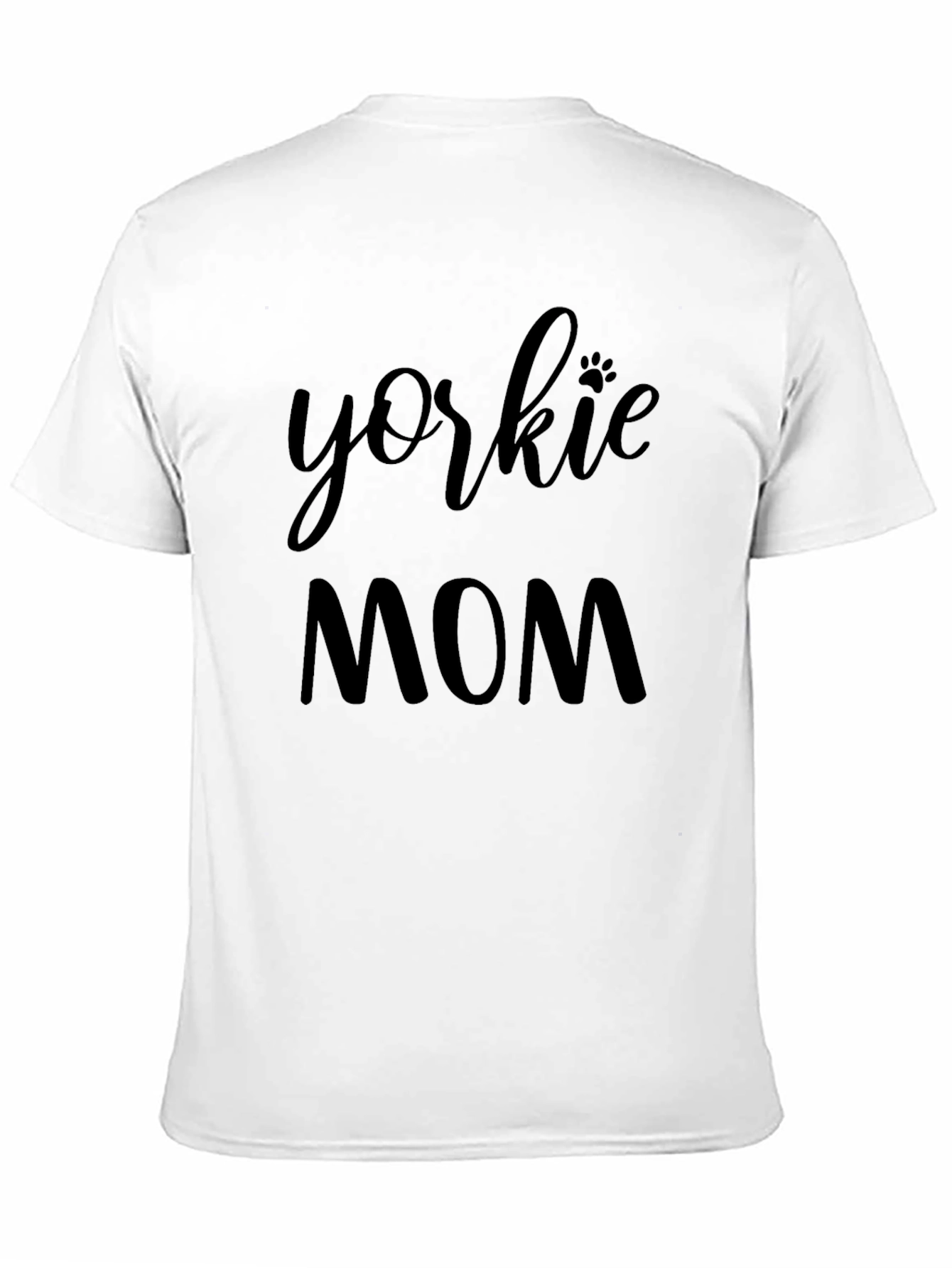 Yorkie Mom Black T-Shirt