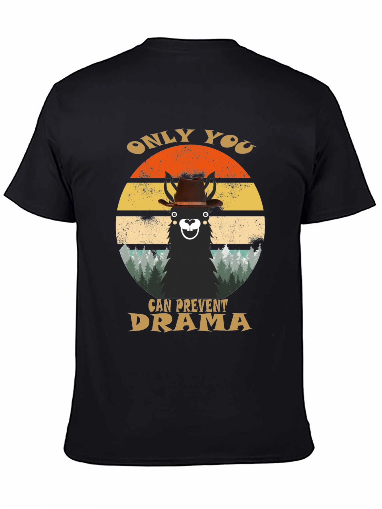 Only You Can Prevent Drama Llama Graphic T-Shirt